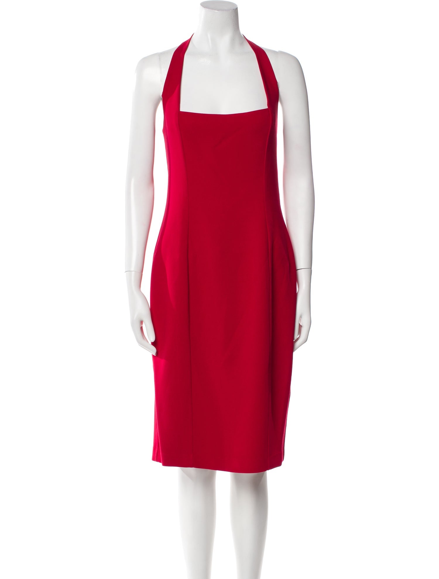 Black Halo Halterneck Knee-Length Dress