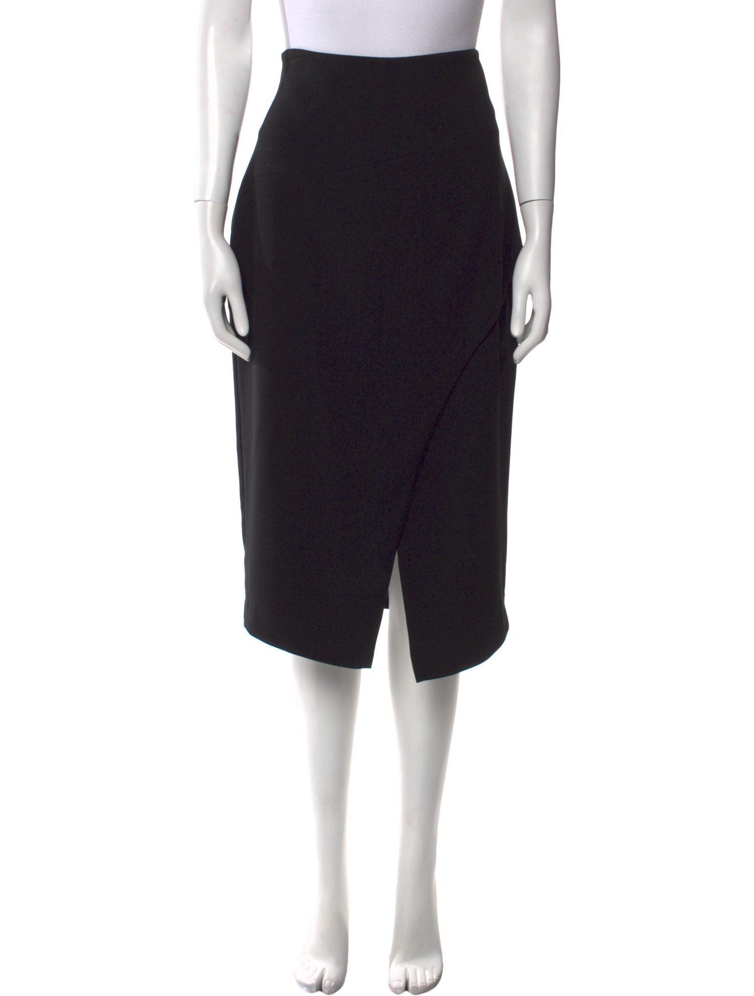 Black Halo Nylon Midi Length Skirt