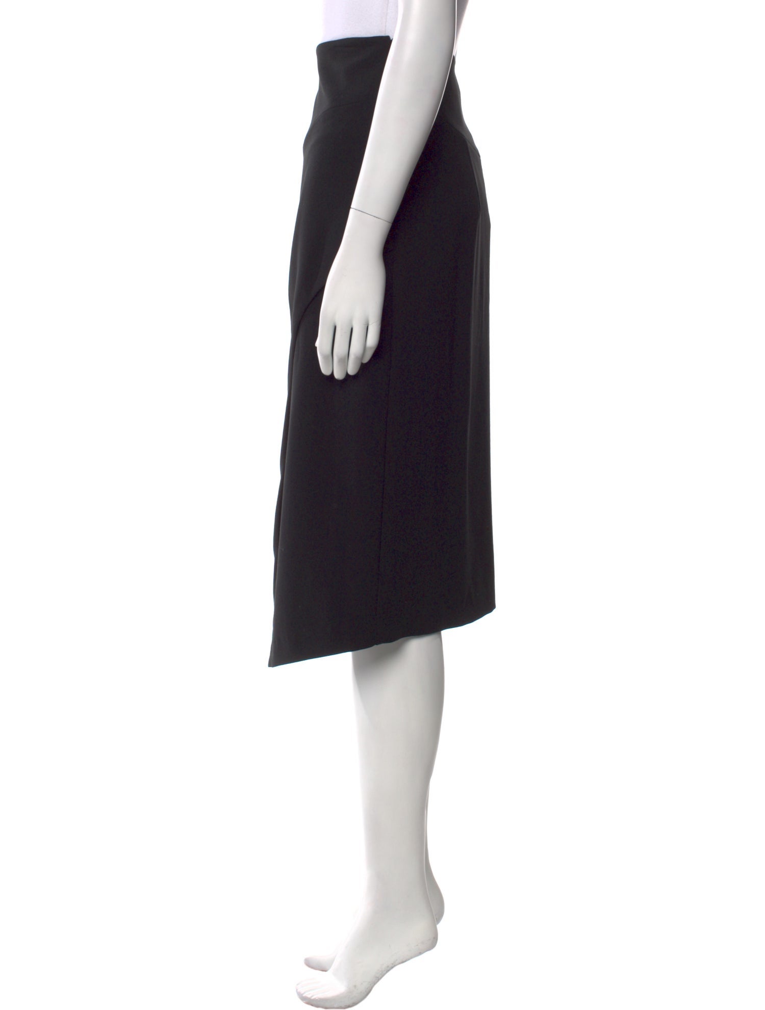 Black Halo Nylon Midi Length Skirt