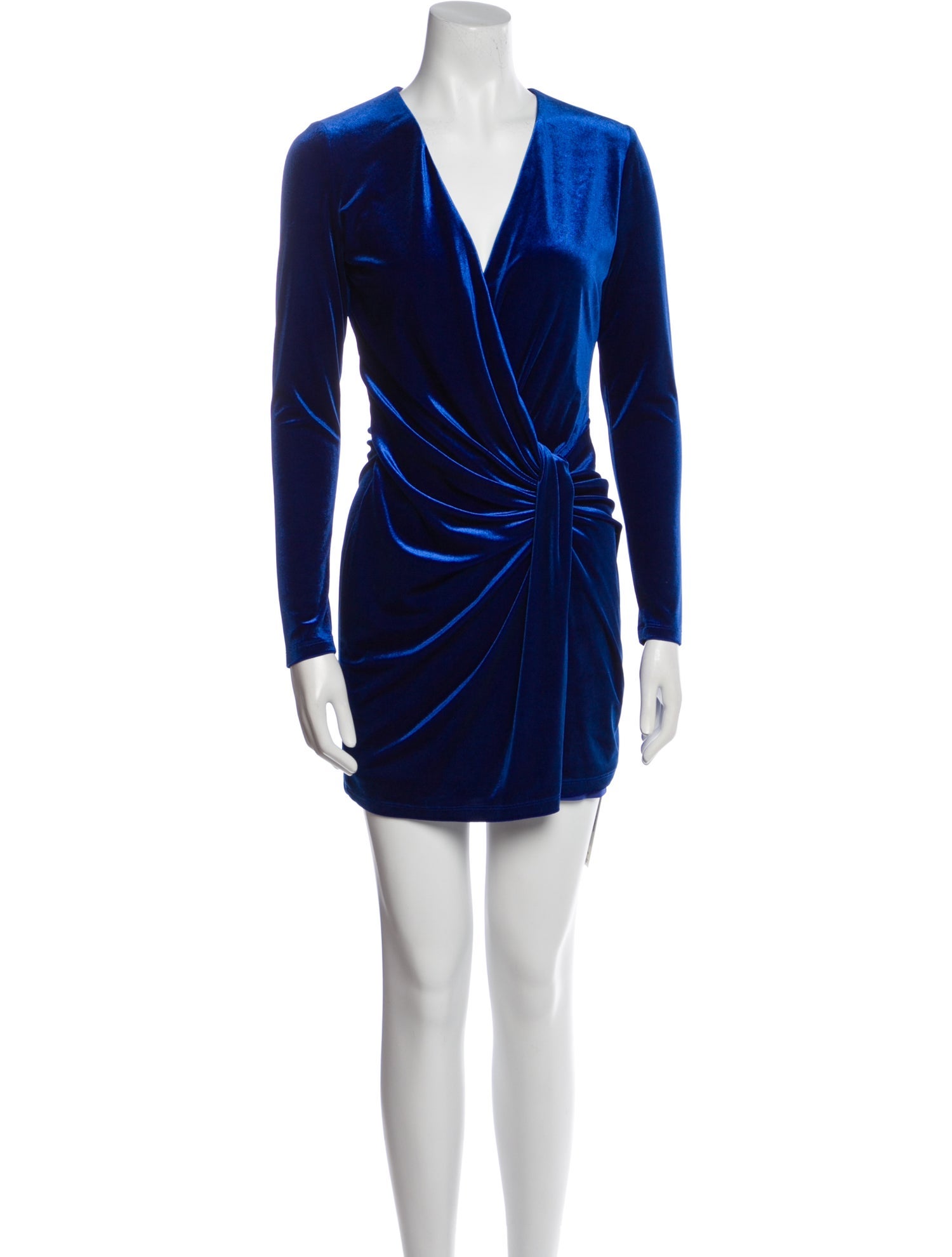 Black Halo Velour Mini Dress