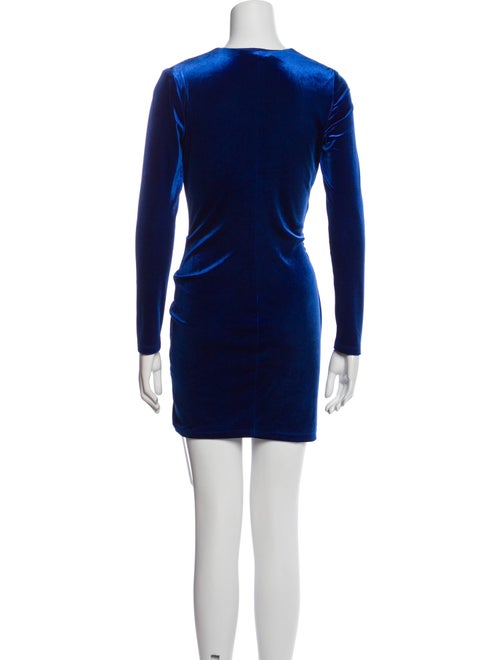 Black Halo Velour Mini Dress