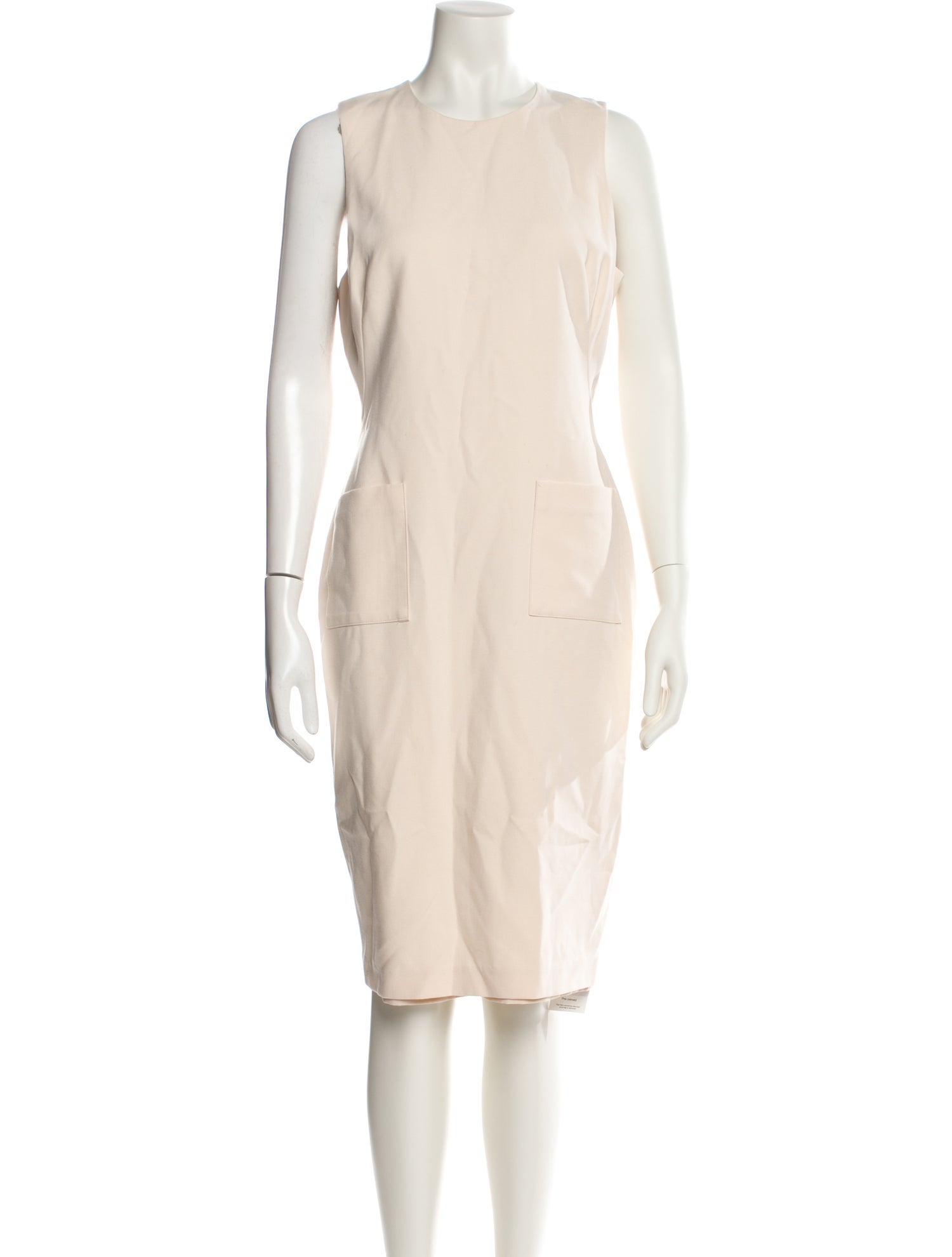 Black Halo Crew Neck Knee-Length Dress