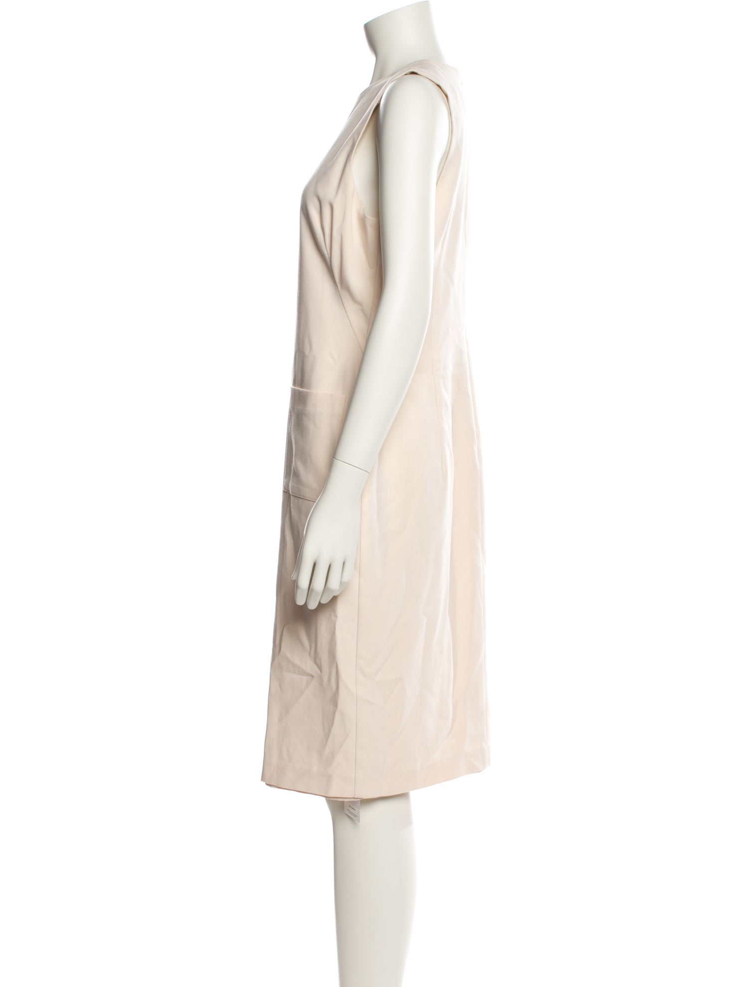 Black Halo Crew Neck Knee-Length Dress