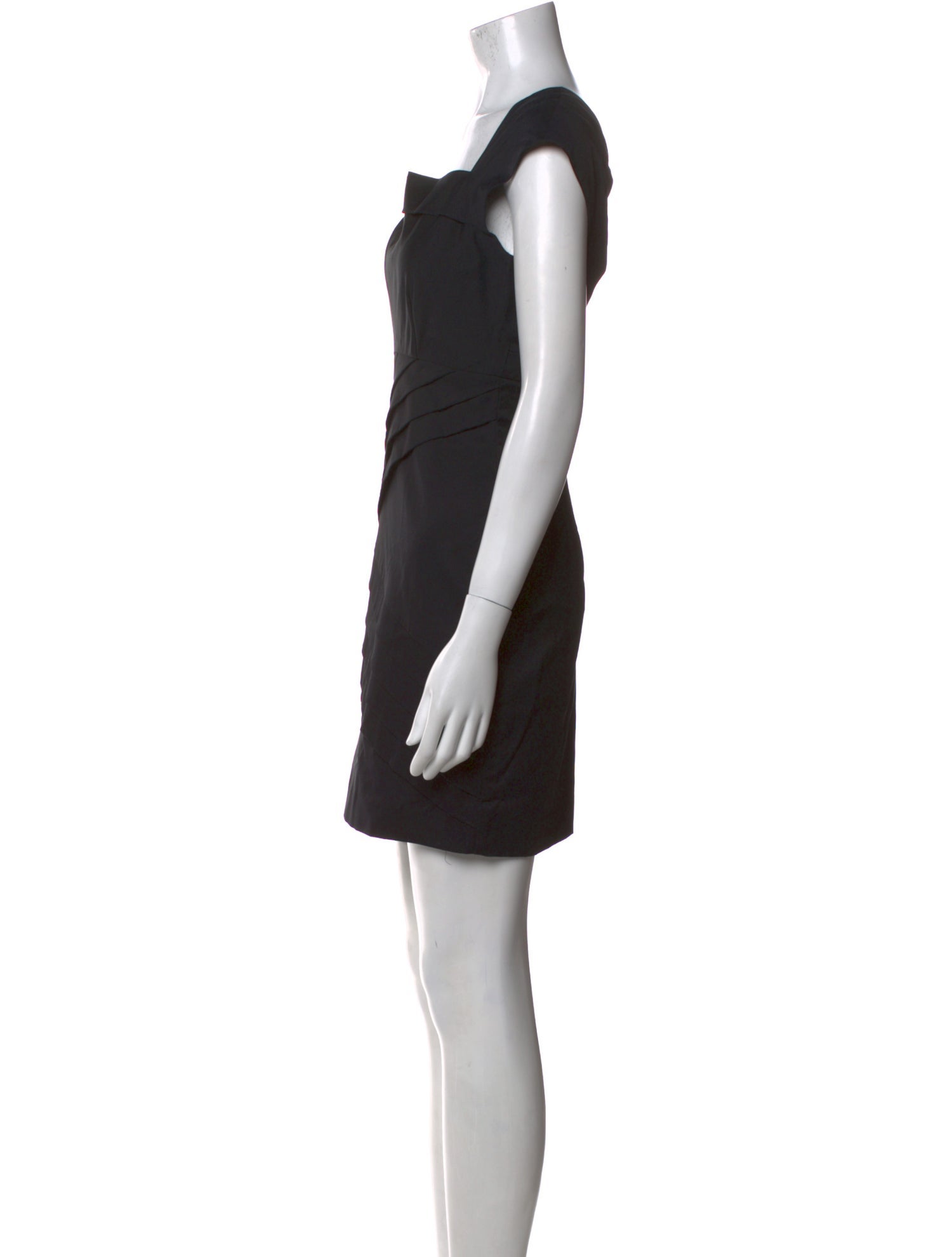 Black Halo Square Neckline Mini Dress