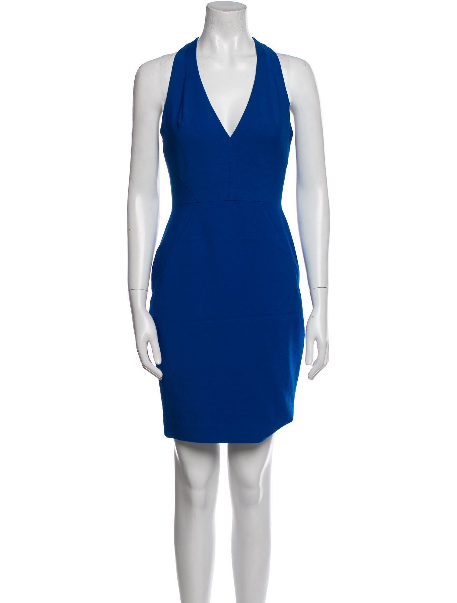 Black Halo V-Neck Mini Dress