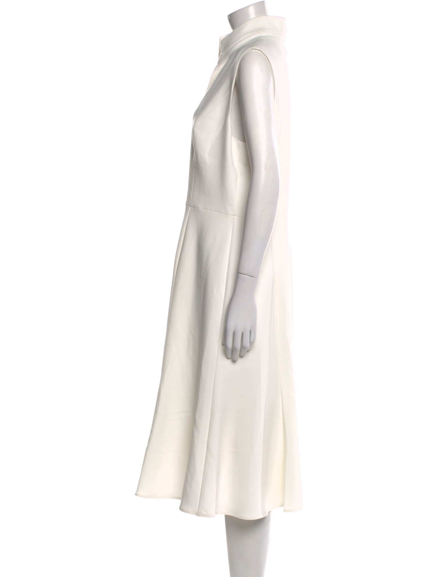 Black Halo V-Neck Midi Length Dress