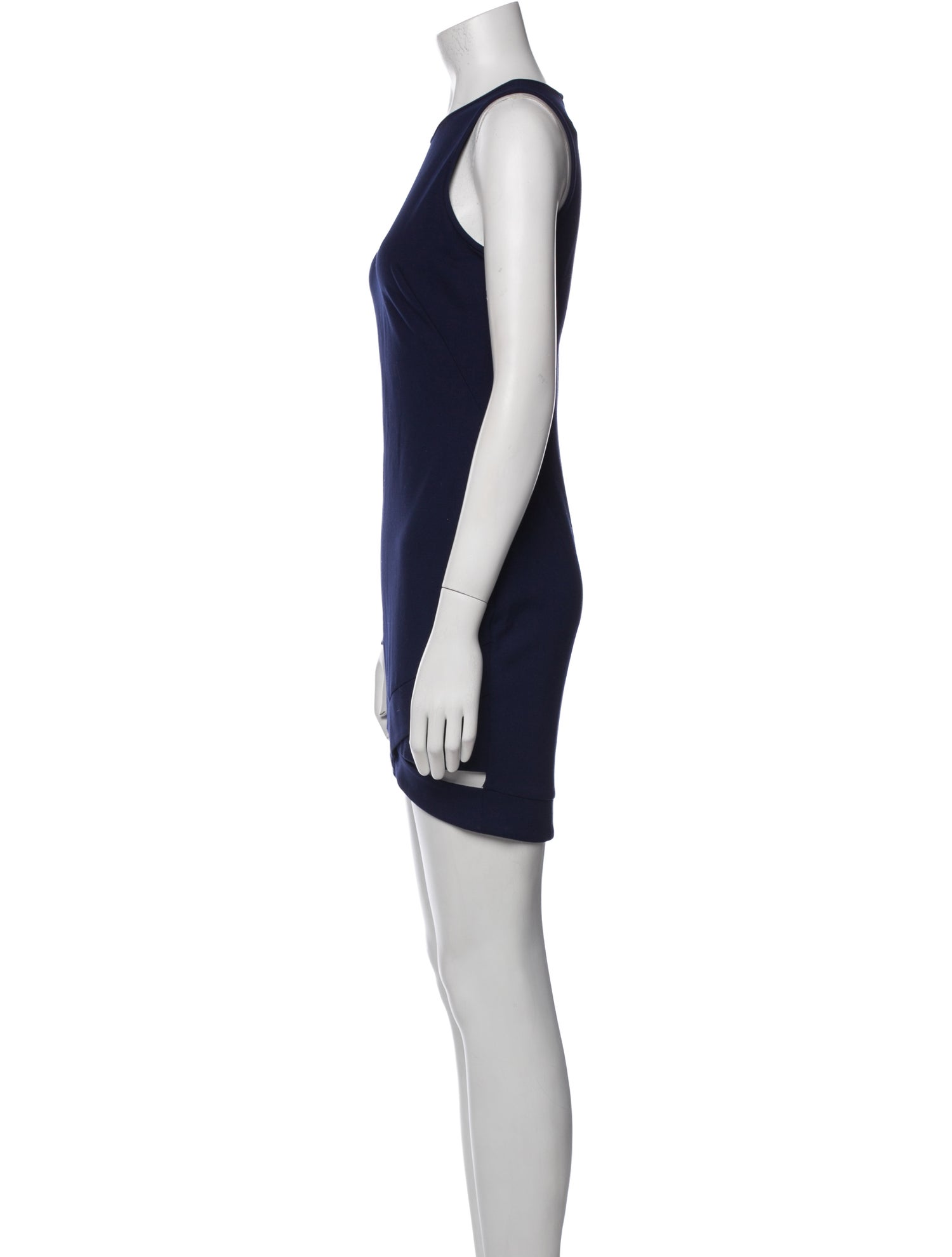 Black Halo Crew Neck Mini Dress