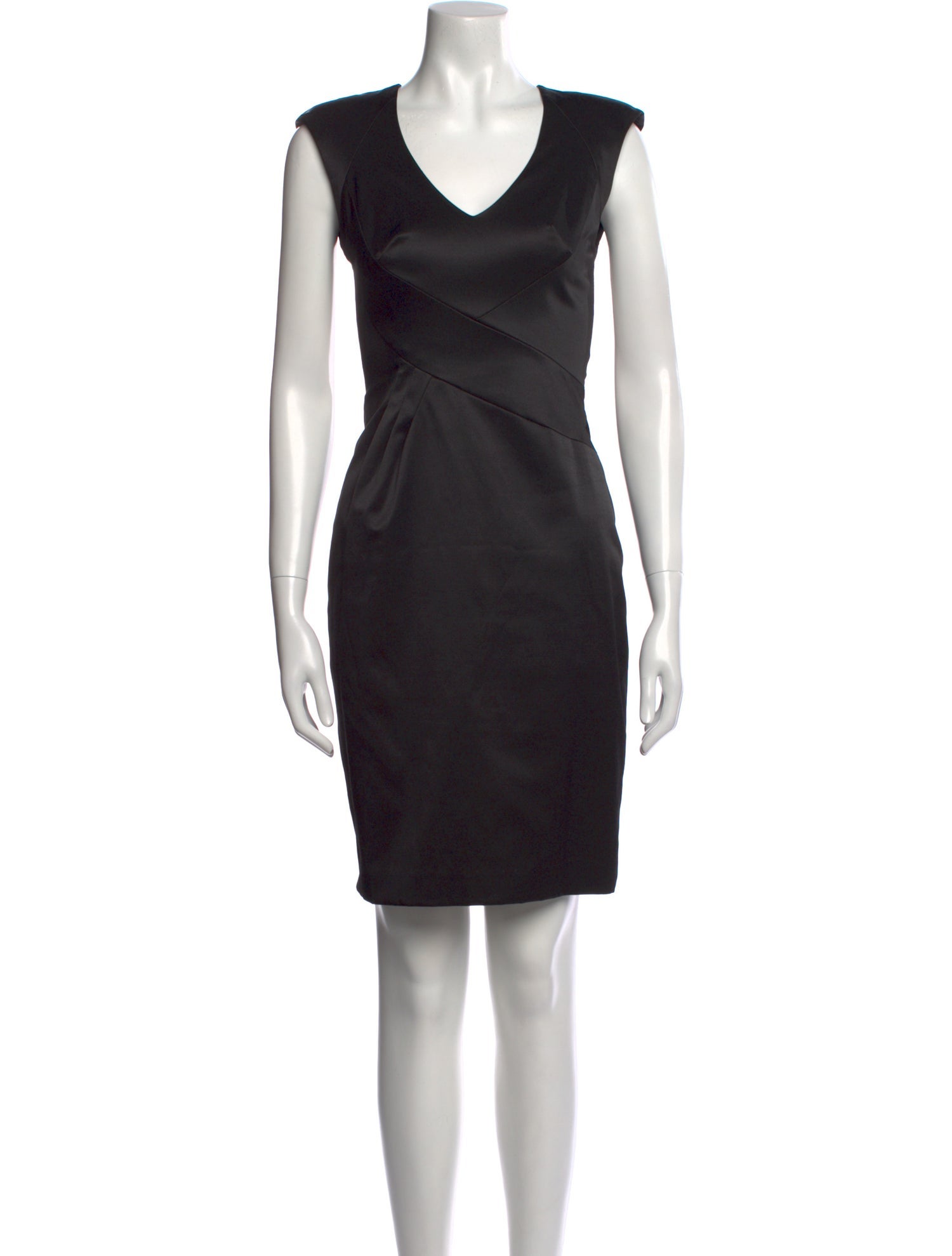 Black Halo V-Neck Knee-Length Dress