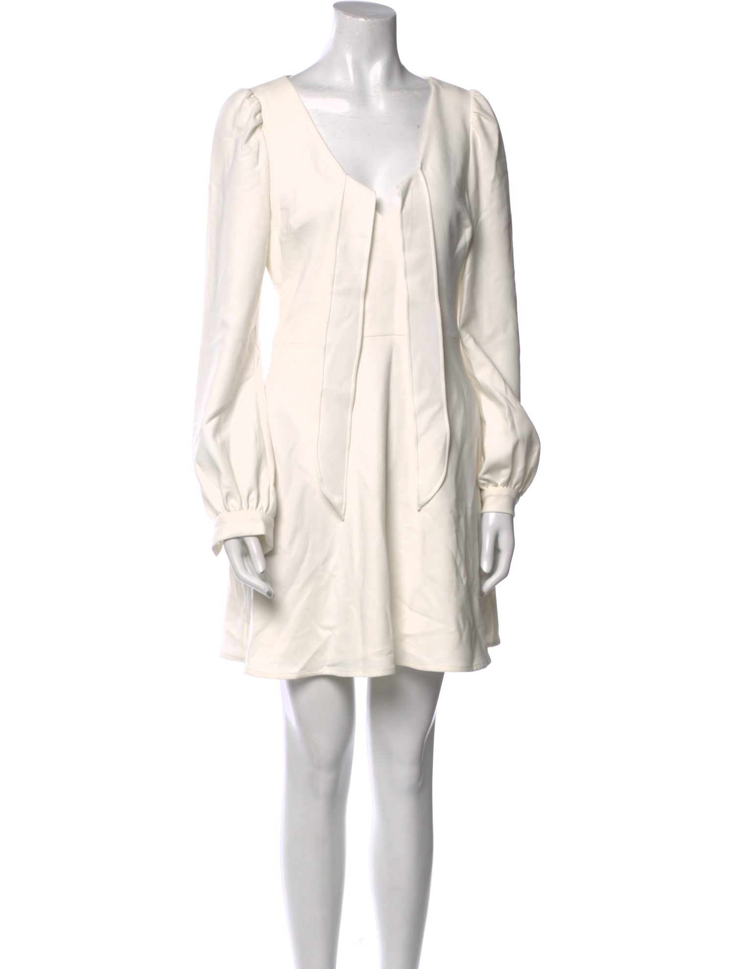 Black Halo V-Neck Mini Dress