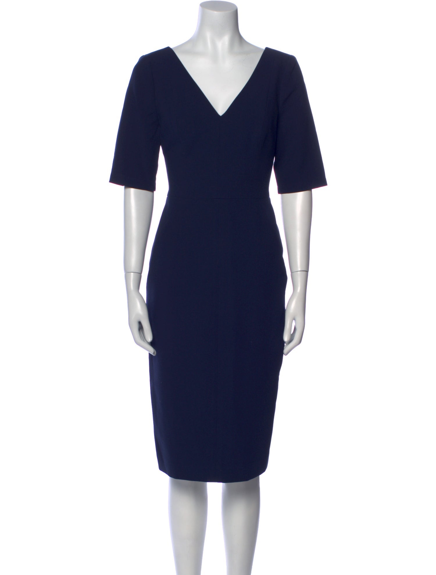 Black Halo V-Neck Midi Length Dress w/ Tags