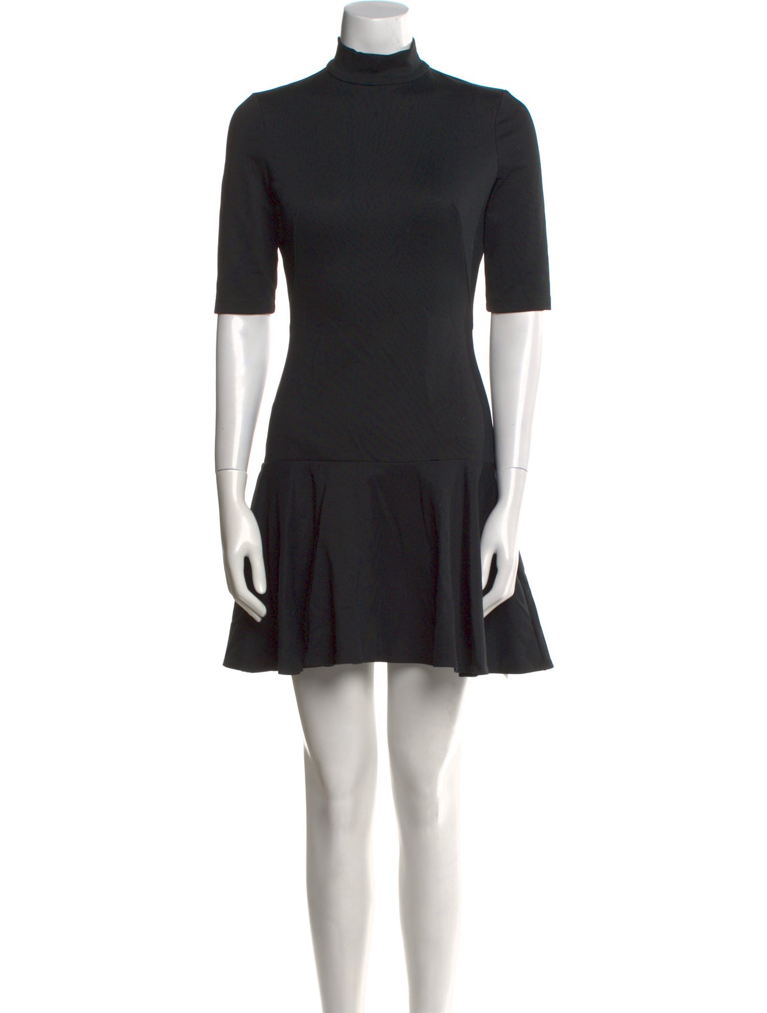 Black Halo Mock Neck Mini Dress