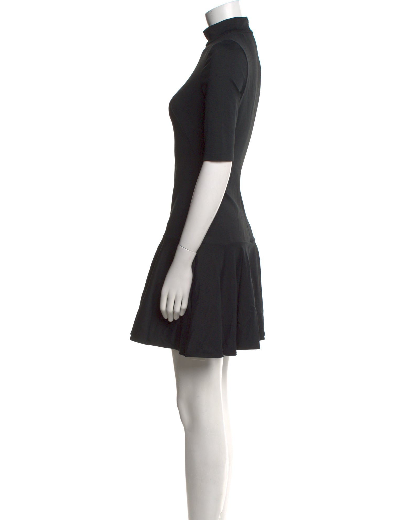 Black Halo Mock Neck Mini Dress