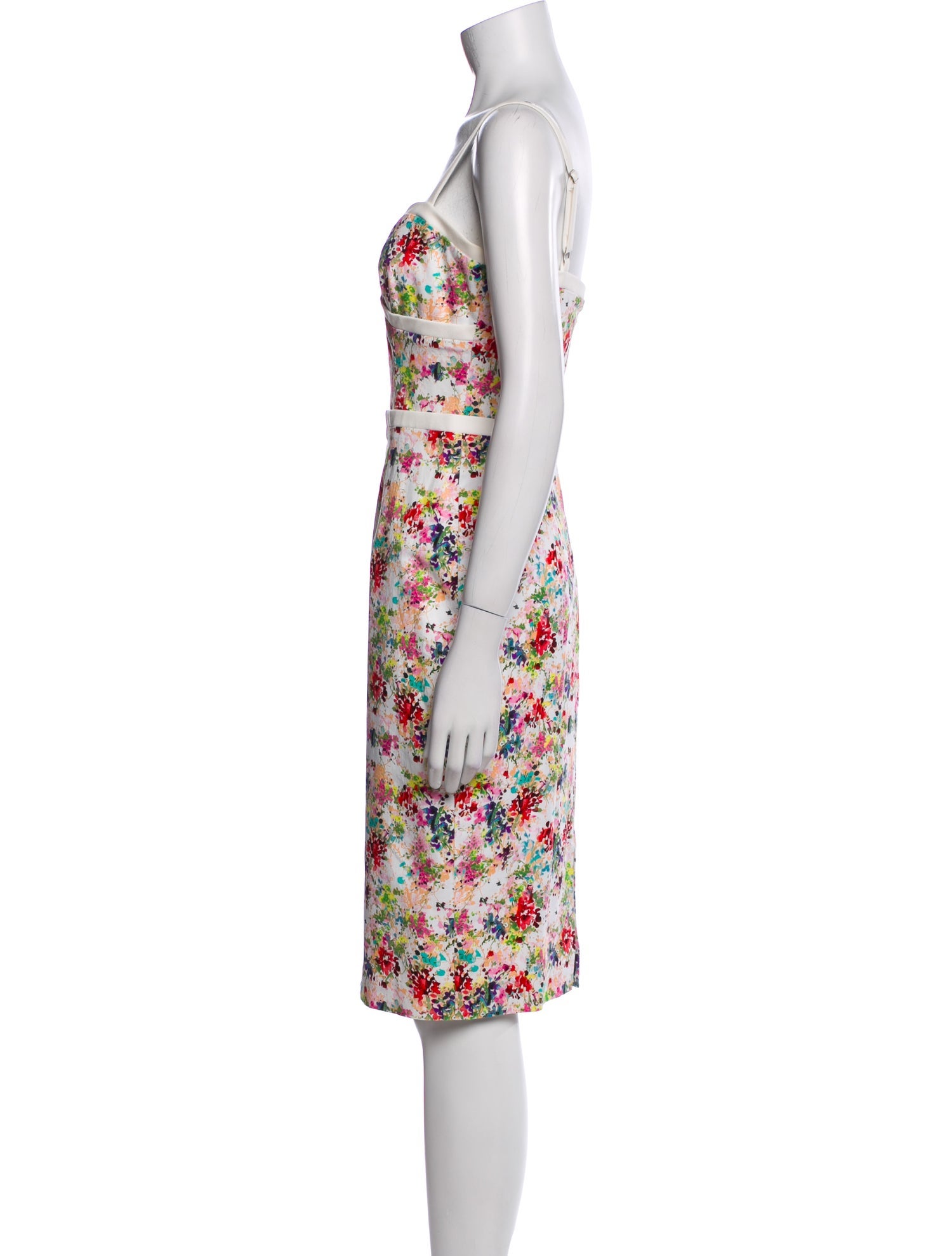 Black Halo Printed Knee-Length Dress