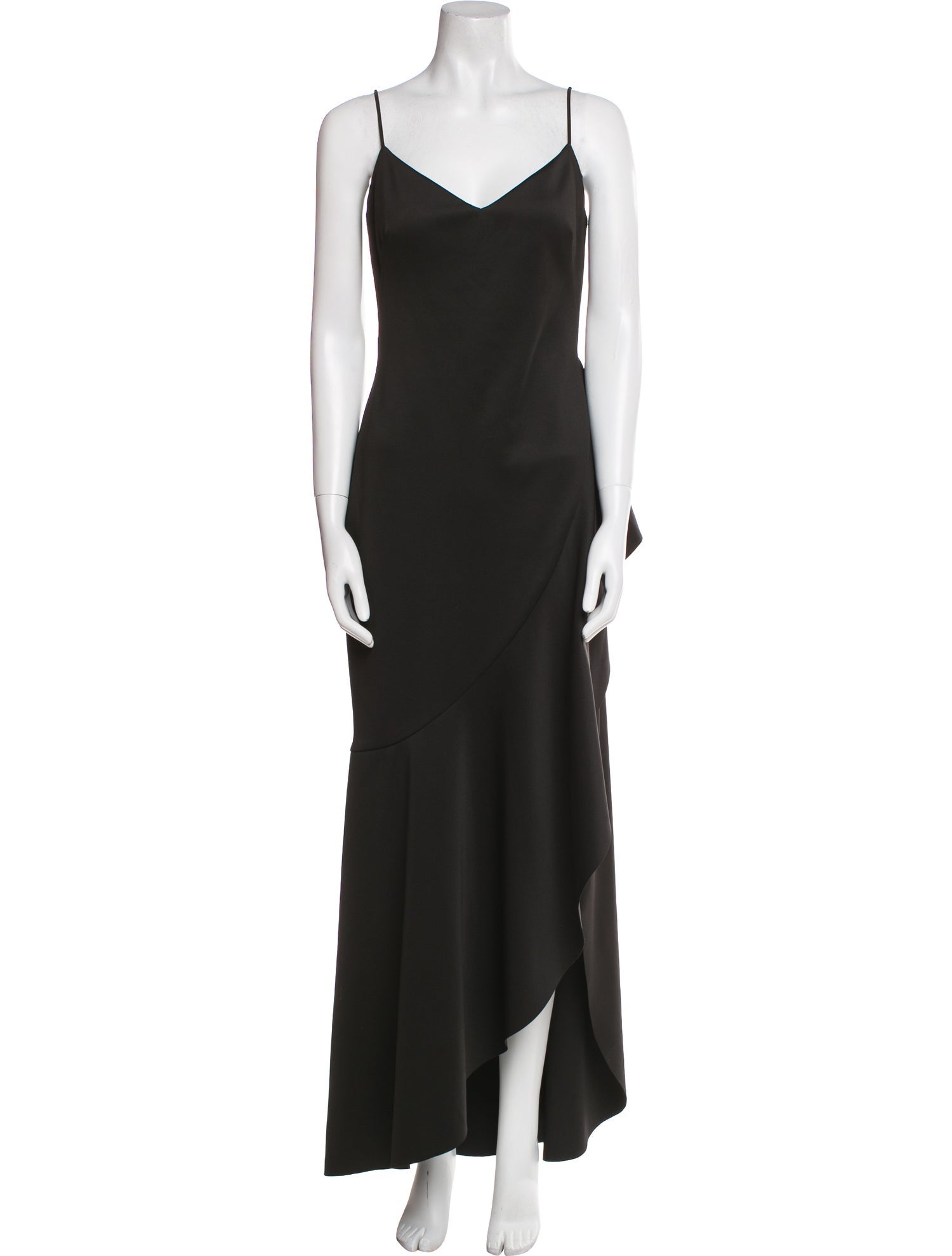 Black Halo V-Neck Long Dress