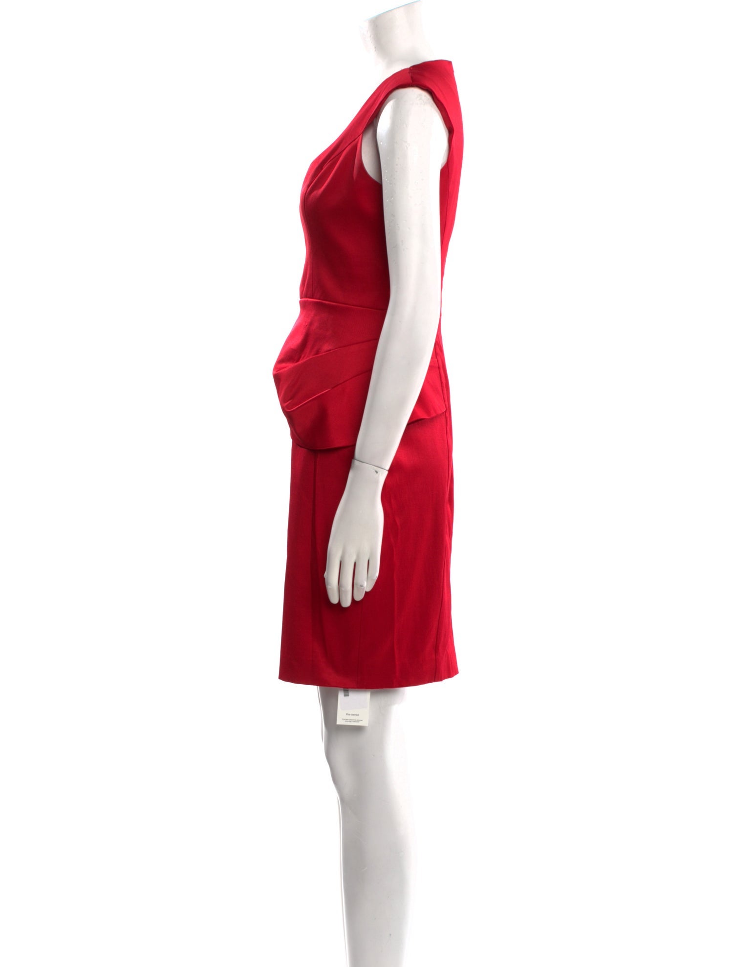 Black Halo V-Neck Mini Dress