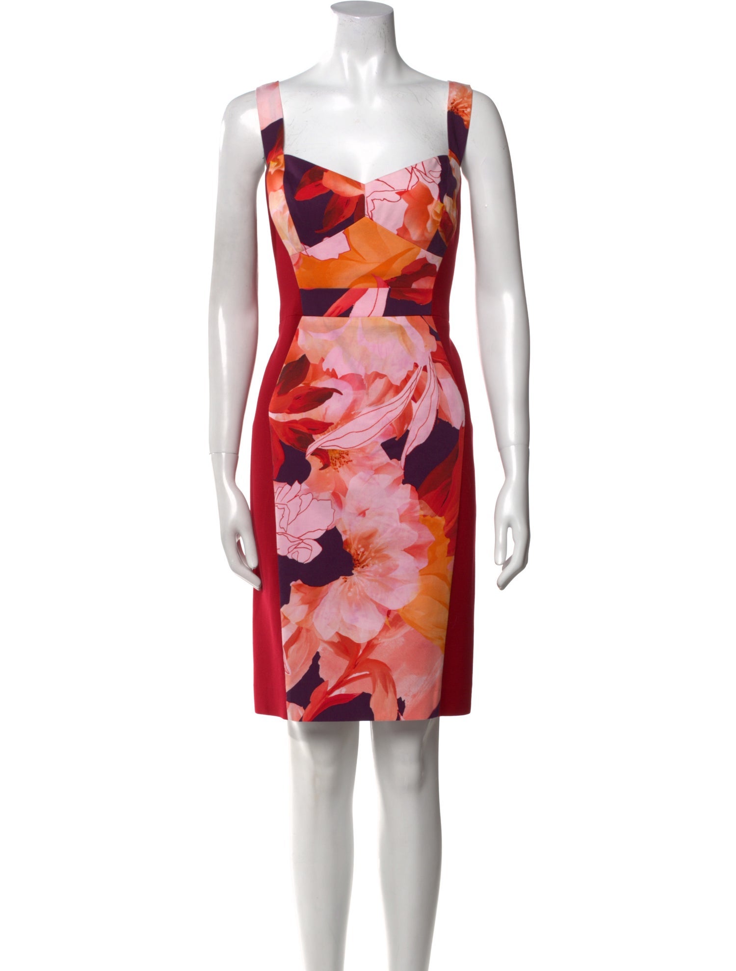 Black Halo Printed Knee-Length Dress