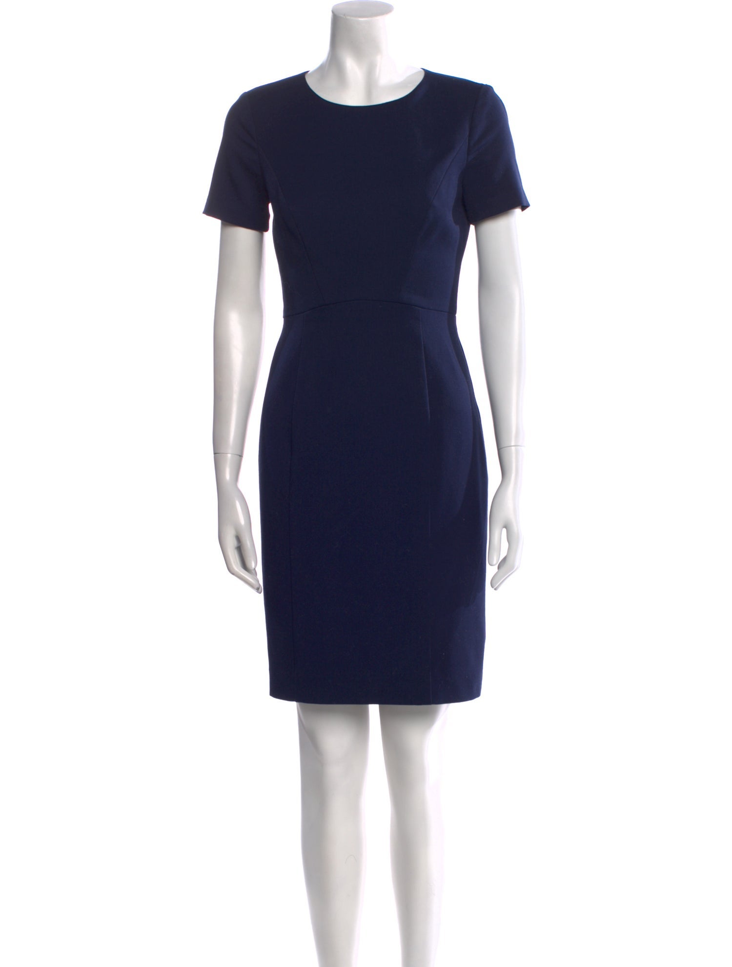 Black Halo Crew Neck Mini Dress