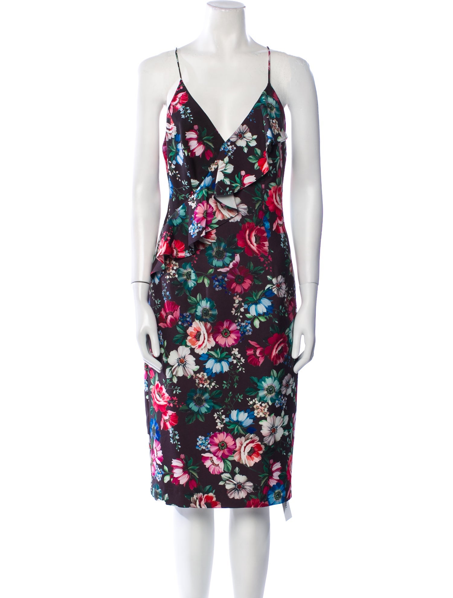 Black Halo Floral Print Knee-Length Dress w/ Tags