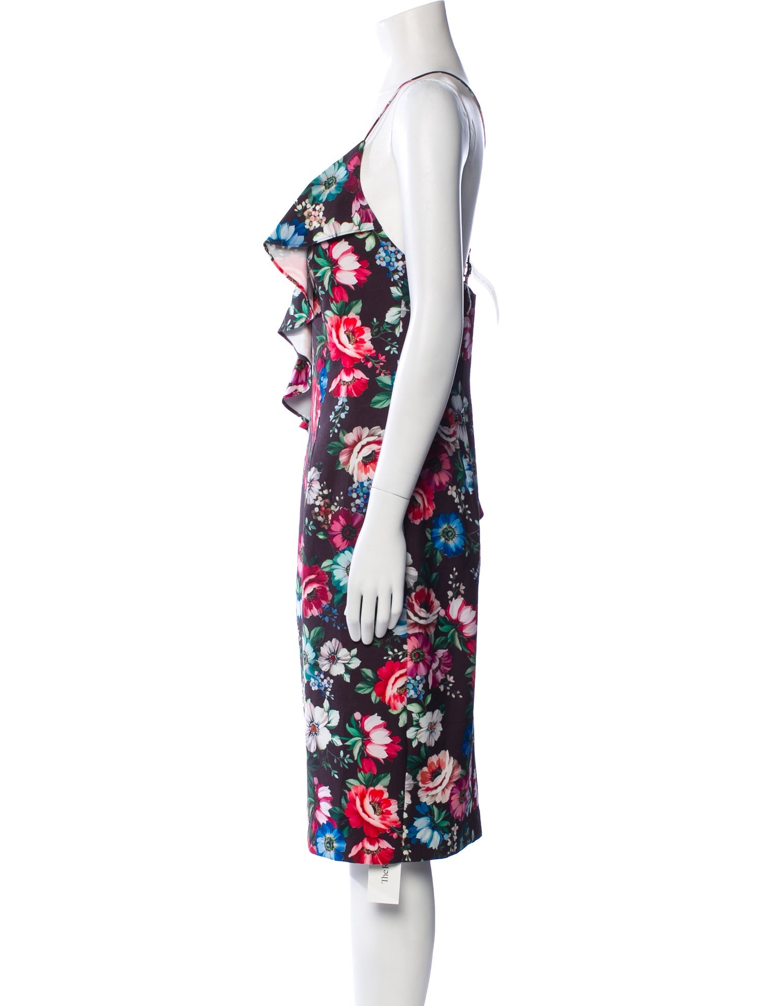 Black Halo Floral Print Knee-Length Dress w/ Tags