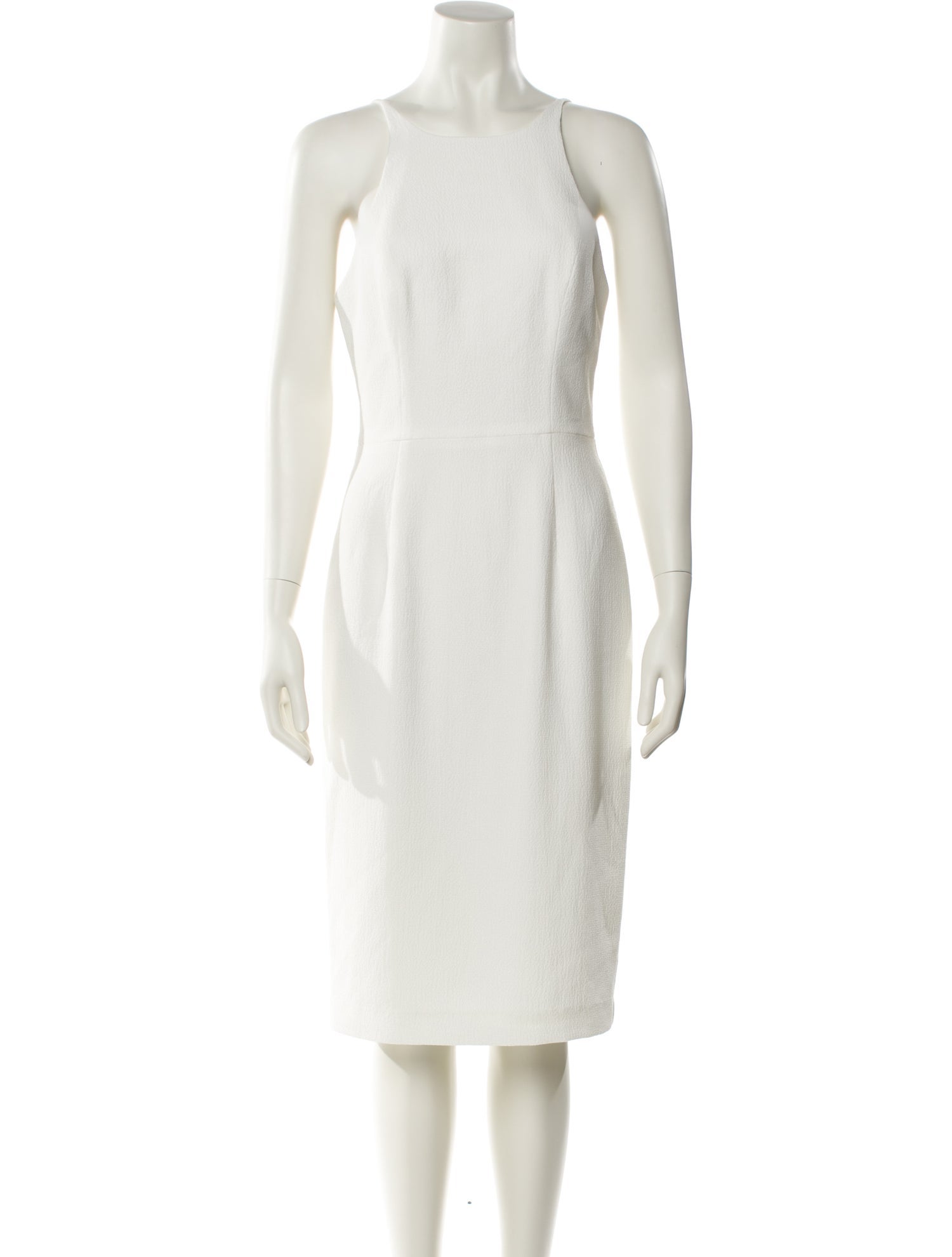 Black Halo Square Neckline Midi Length Dress