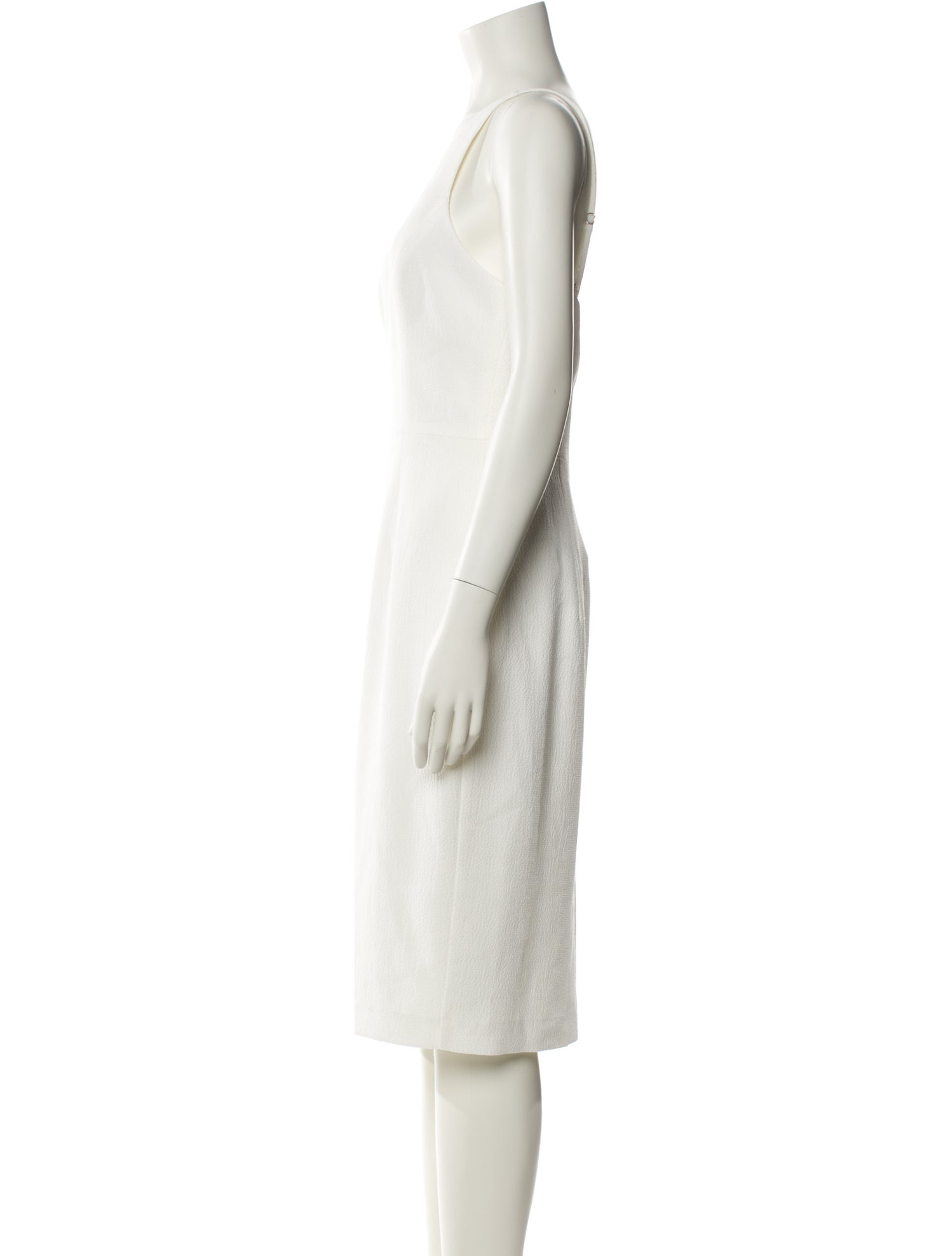 Black Halo Square Neckline Midi Length Dress