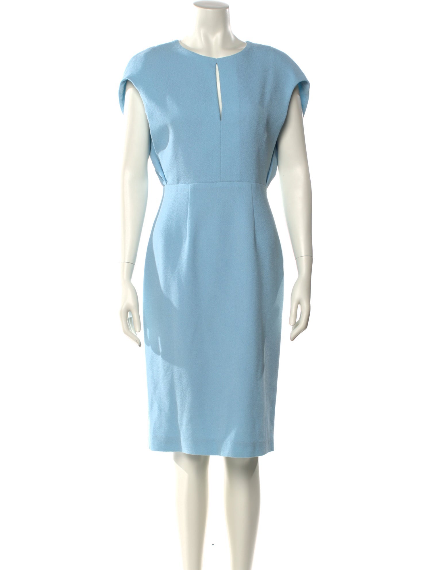 Black Halo Crew Neck Knee-Length Dress