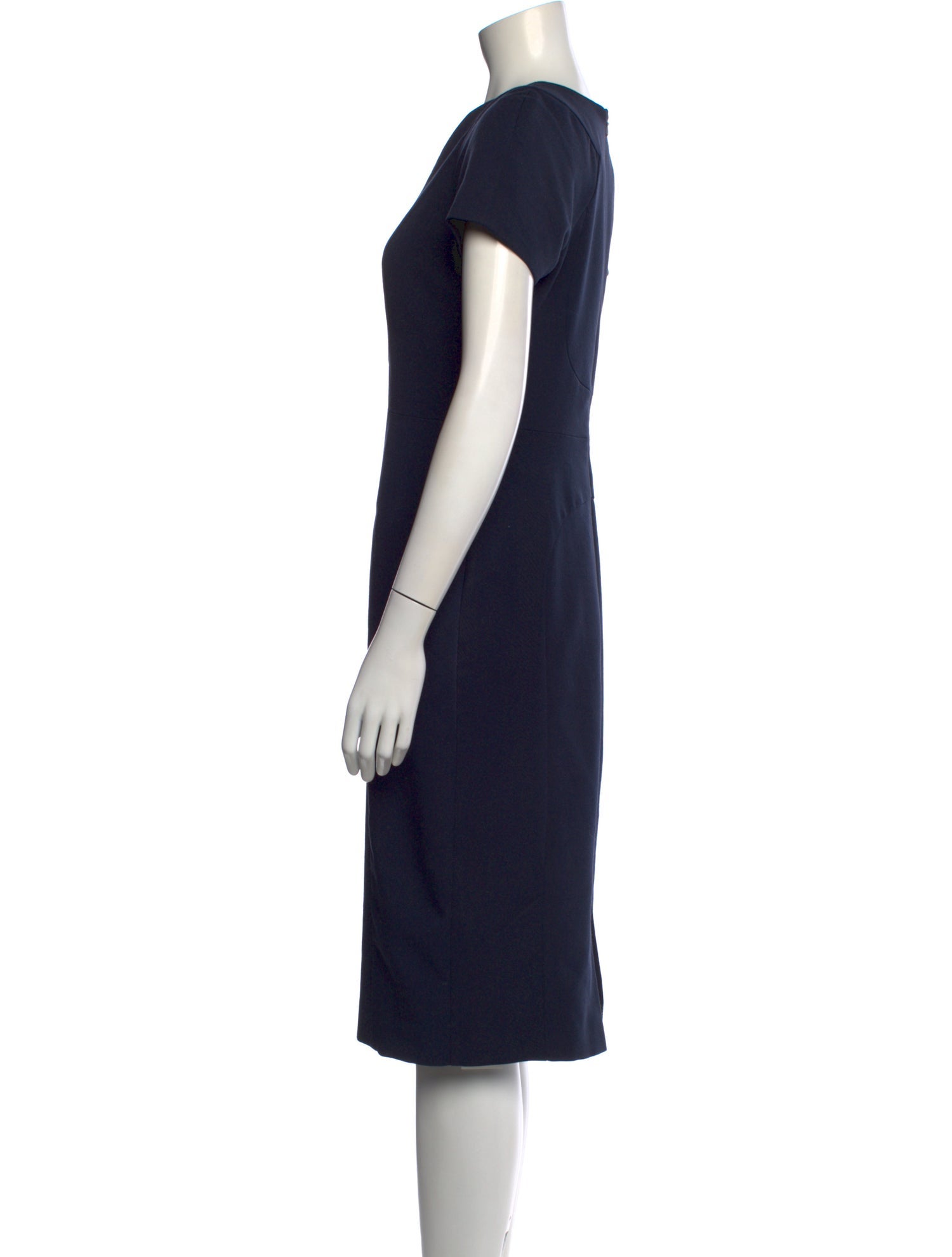 Black Halo V-Neck Knee-Length Dress