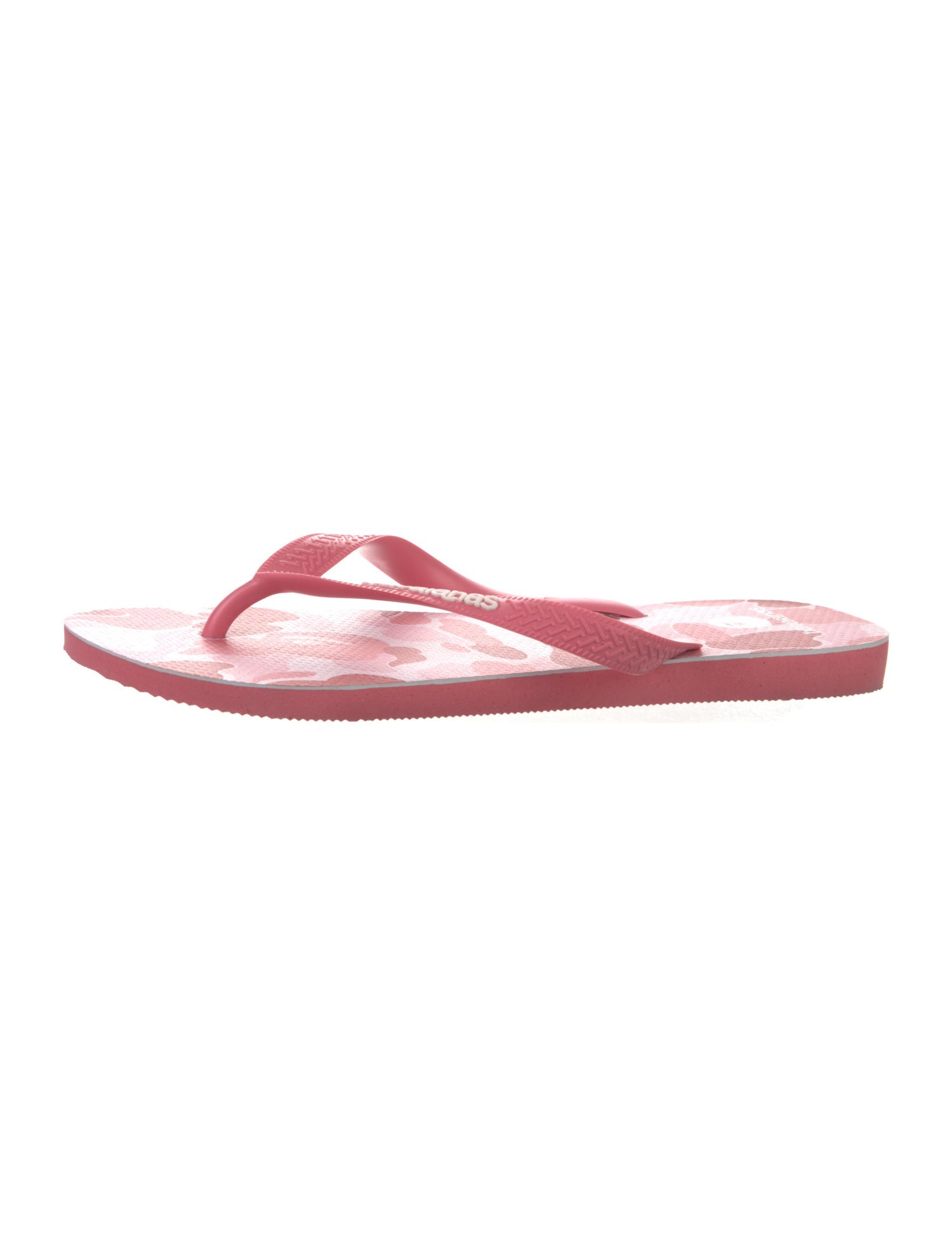 BAPE x Havaianas Rubber Flip Flops w/ Tags - Pink Sandals 