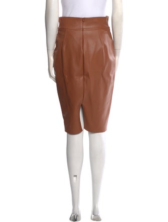Bailey 44 Leather Knee-Length Skirt
