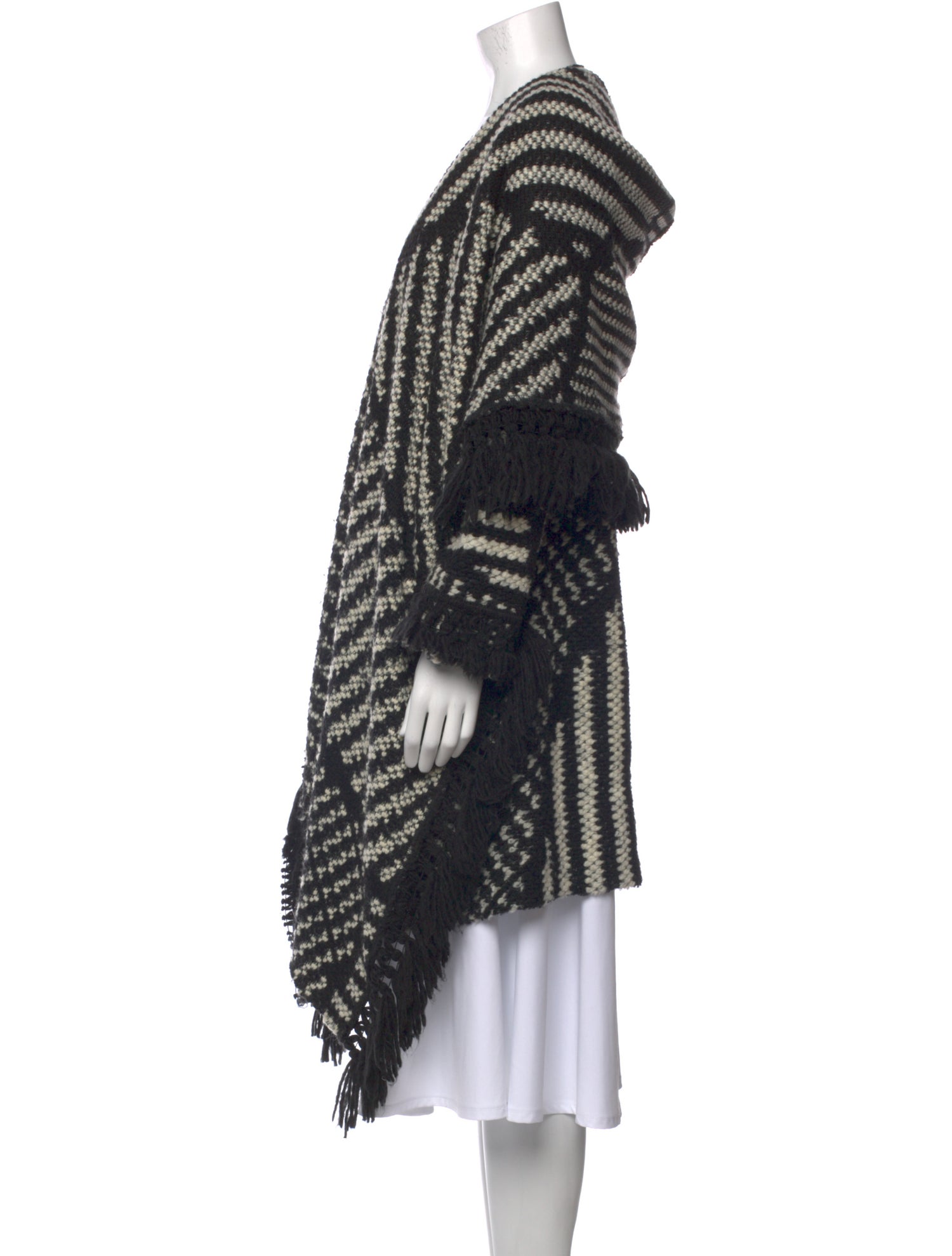 Biya by Johnny Was Printed Open Front Sweater