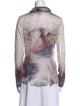 BiBA Printed Long Sleeve Button-Up Top