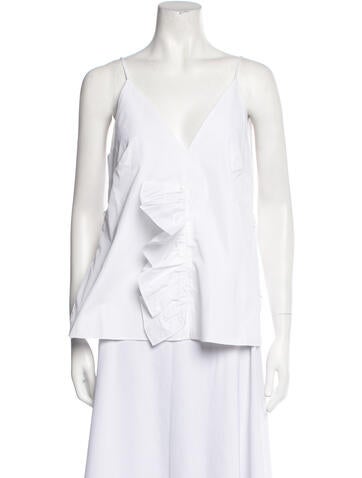 Bite Tops Plunge Neckline Sleeveless Top L