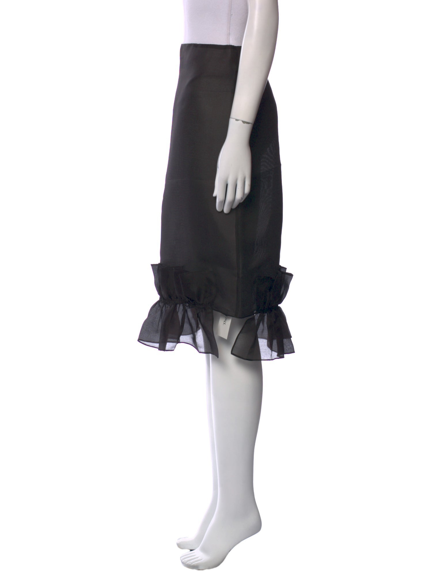 BITE Silk Knee-Length Skirt