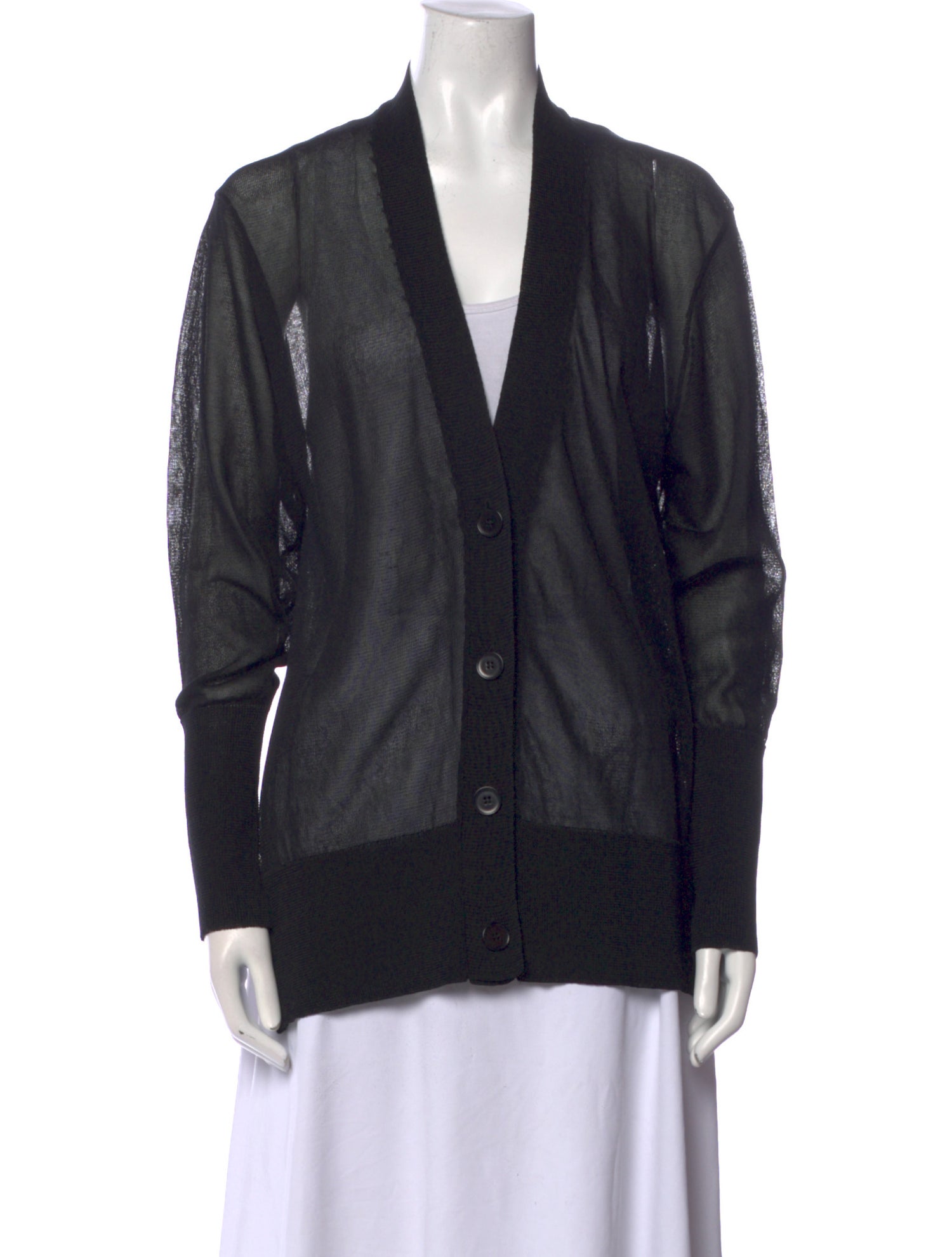 BITE V-Neck Long Sleeve Button-Up Top