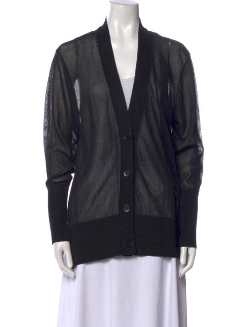 BITE V-Neck Long Sleeve Button-Up Top