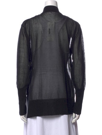 BITE V-Neck Long Sleeve Button-Up Top