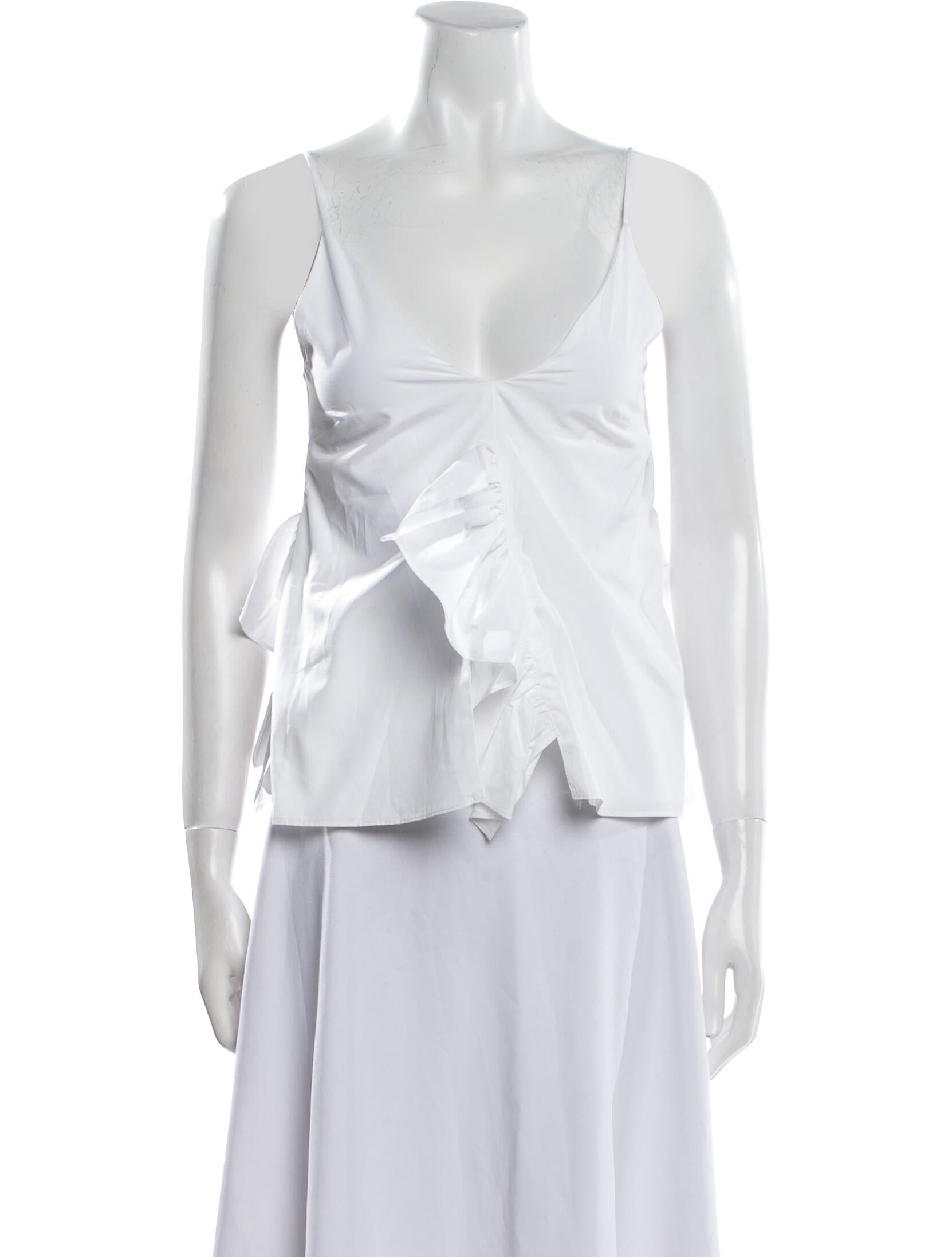 BITE V-Neck Sleeveless Crop Top