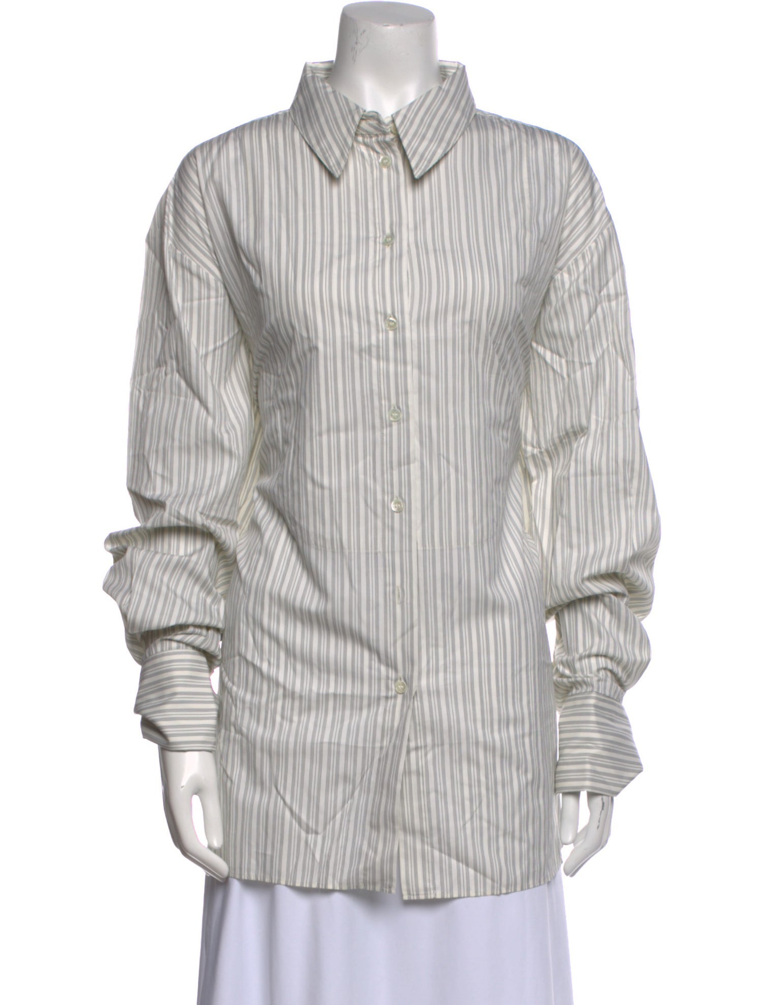 BITE Striped Long Sleeve Button-Up Top w/ Tags