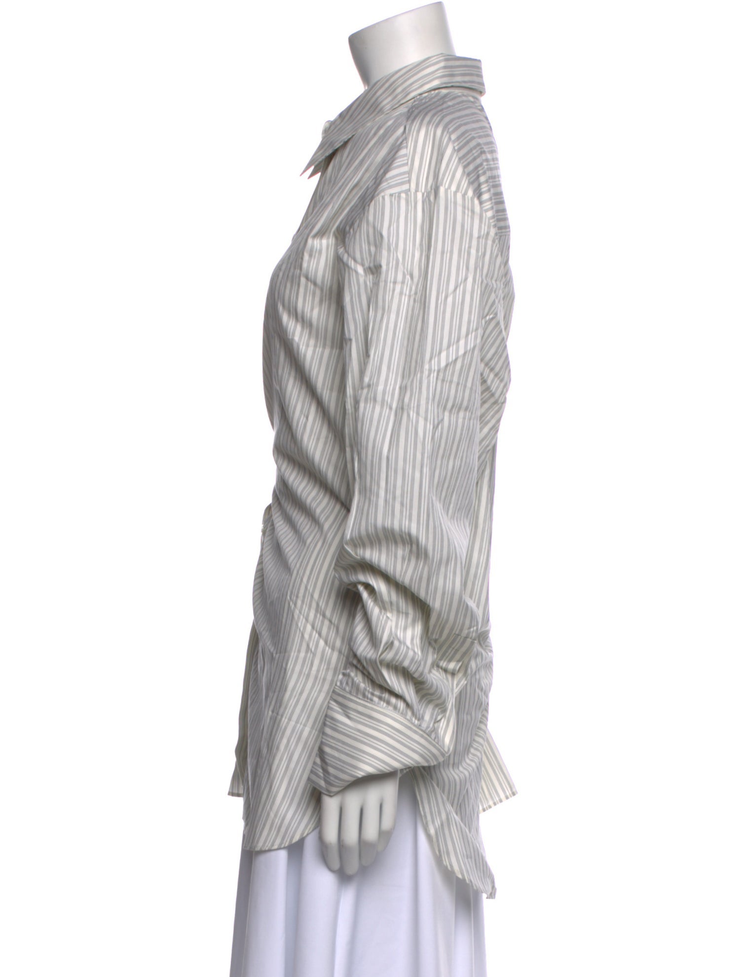 BITE Striped Long Sleeve Button-Up Top w/ Tags