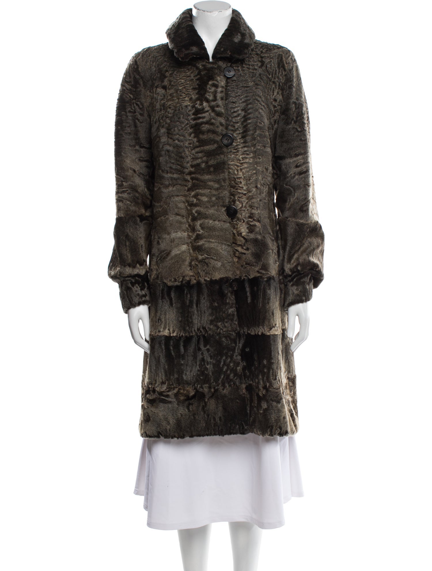 Bisang Mink Faux Fur Coat