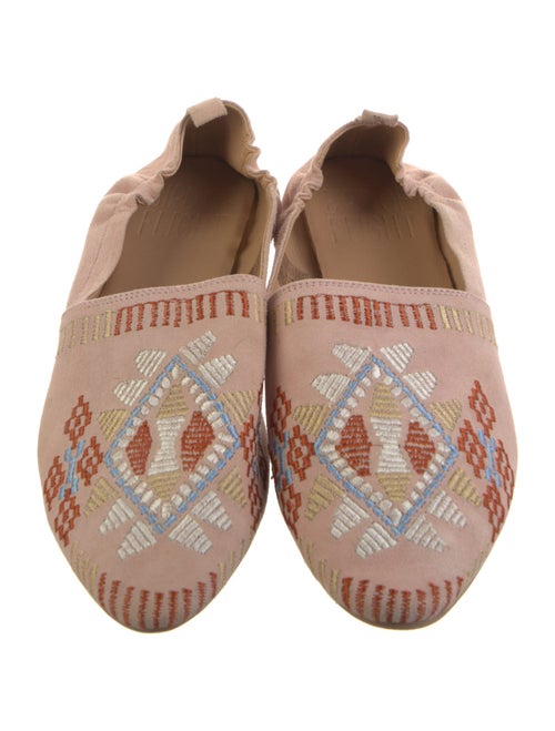 Bird Of Flight Suede Printed Ballet Flats