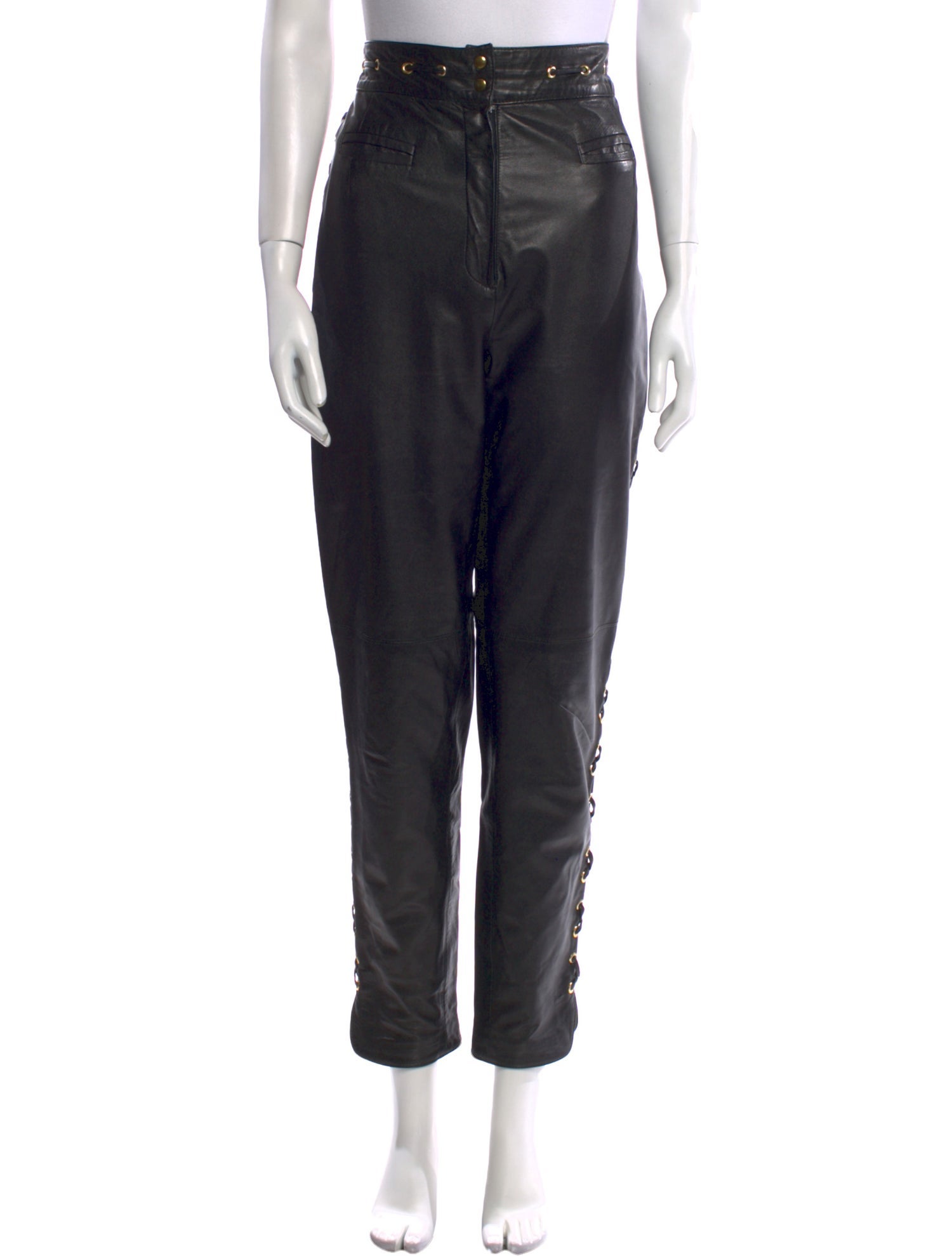 Begedor Italia Leather Skinny Leg Pants