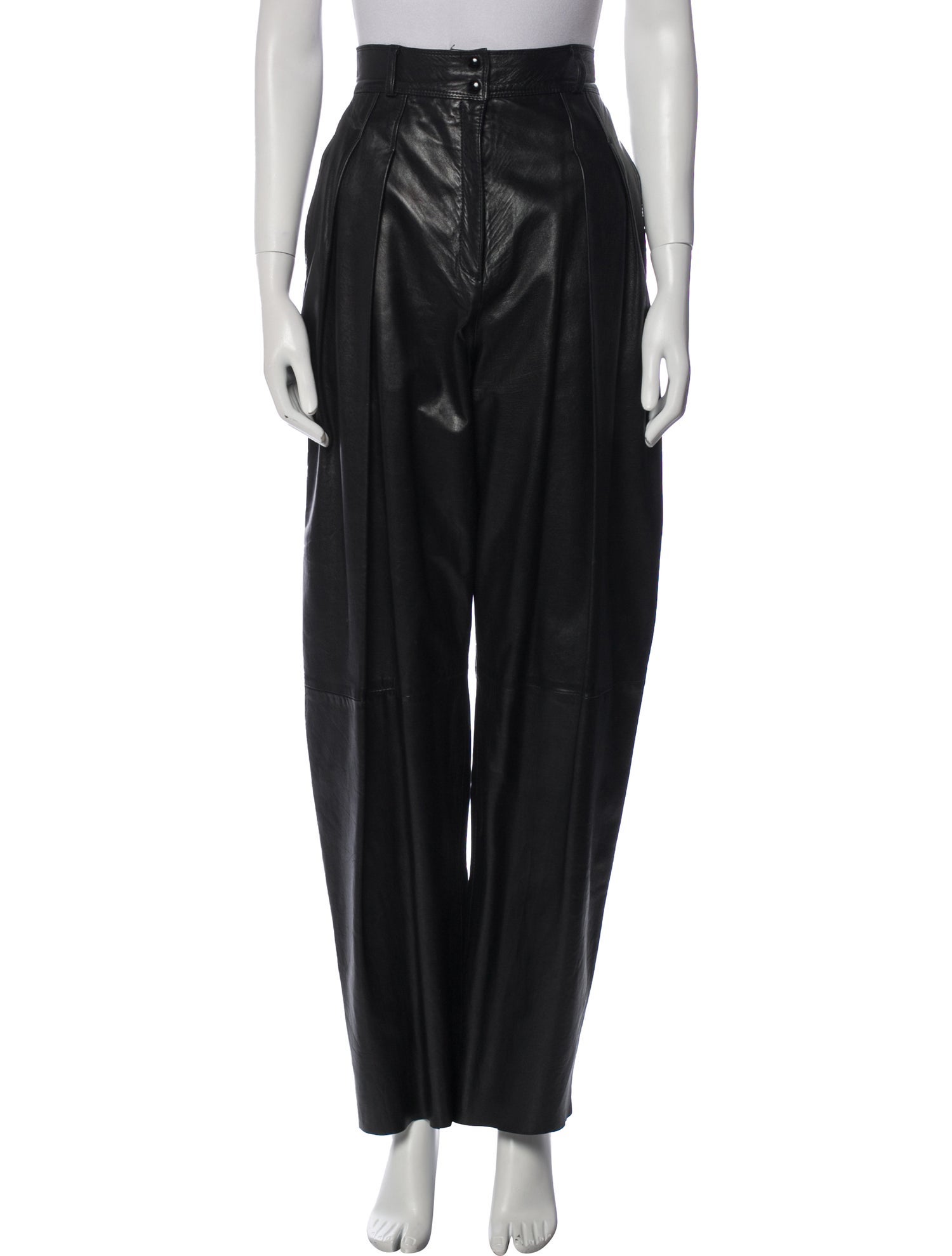 Begedor Italia Leather Straight Leg Pants