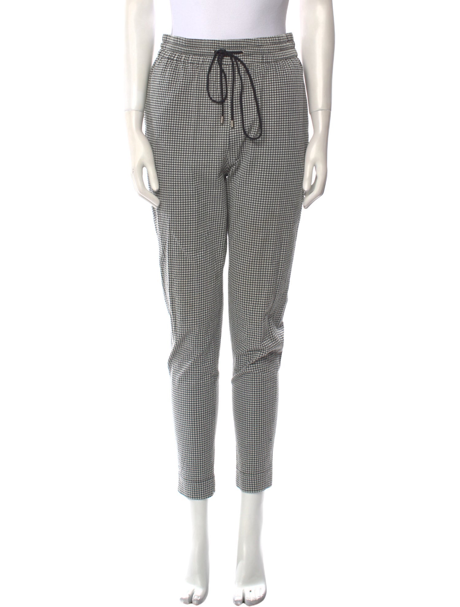 Black Iris Houndstooth Print Skinny Leg Pants