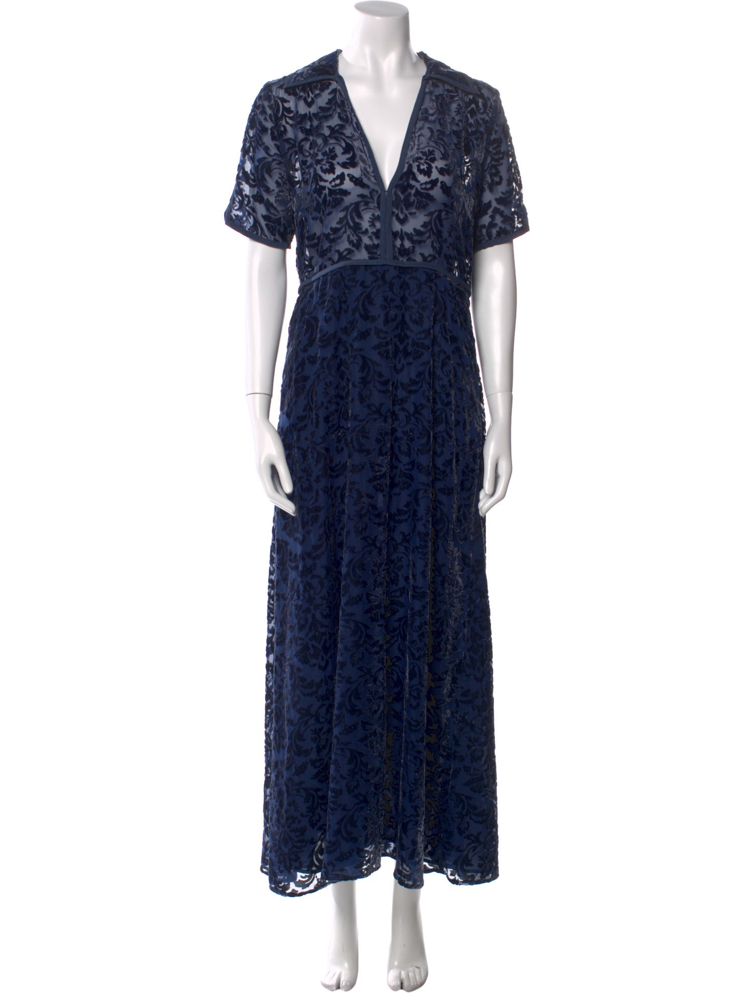 Black Iris Printed Long Dress