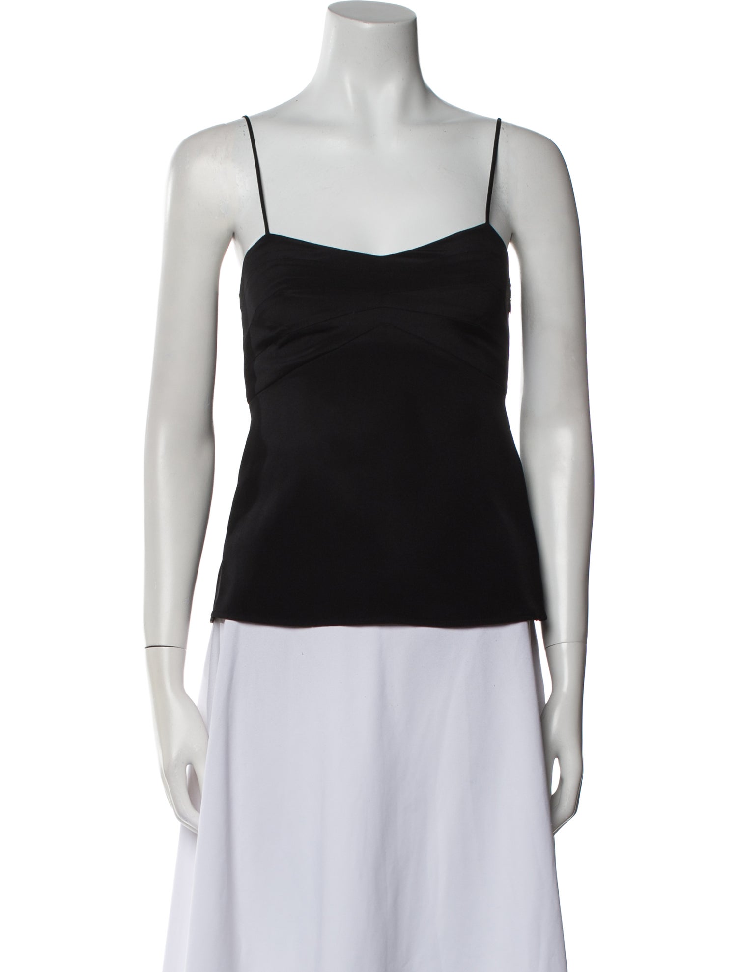 Black Iris Square Neckline Sleeveless Top
