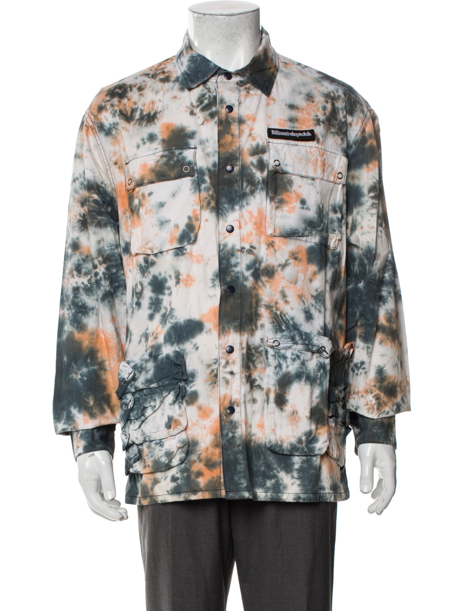 Billionaire Boys Club Tie-Dye Print Long Sleeve Shirt