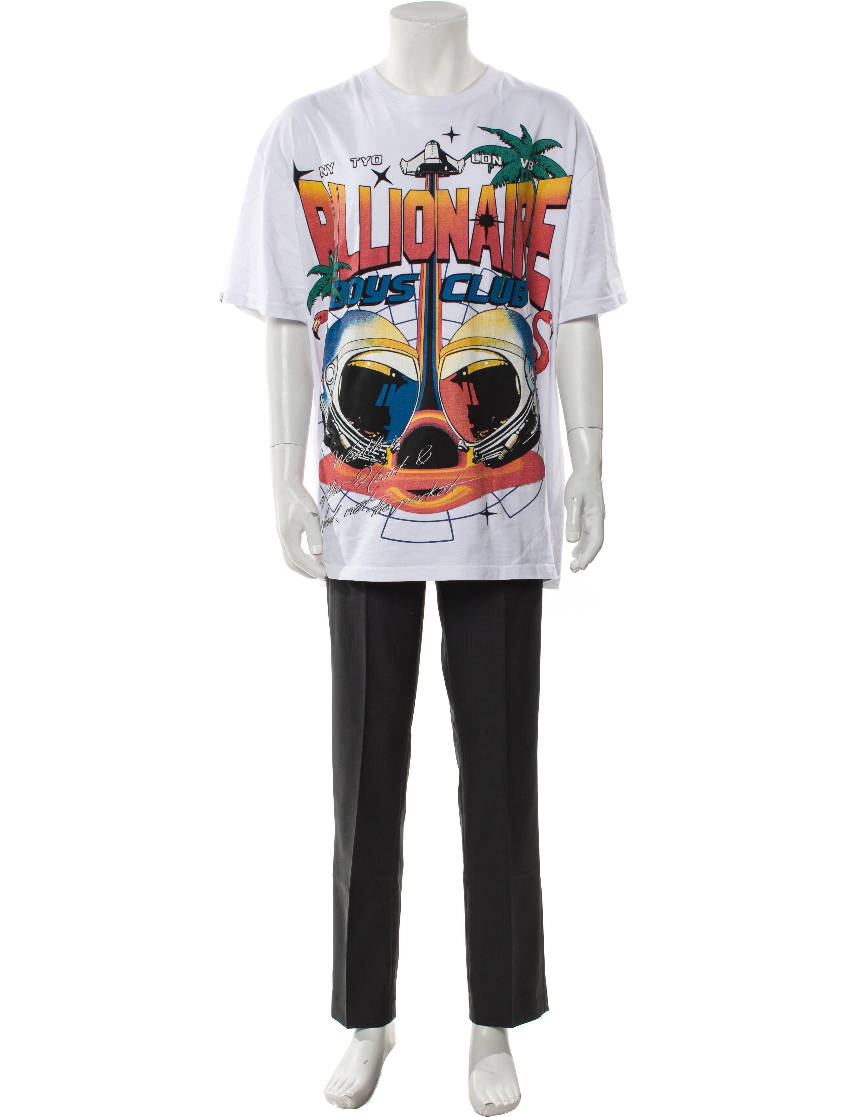 FENDI ROMA MARC JACOBS 半袖Tシャツ Fendi by Marc Jacobs Graphic Print Crew Neck T-Shirt - Black