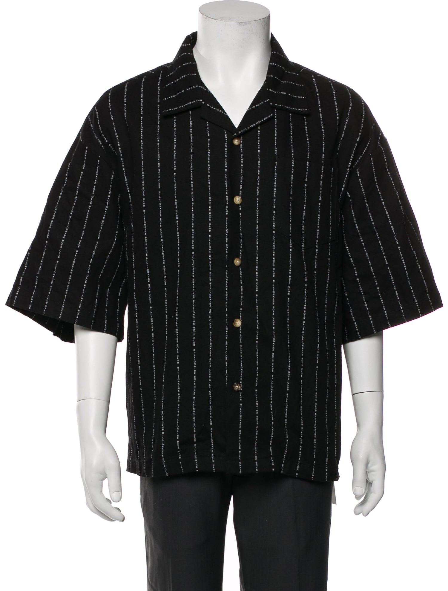 Billionaire Boys Club Striped Three-Quarter Sleeve Shirt