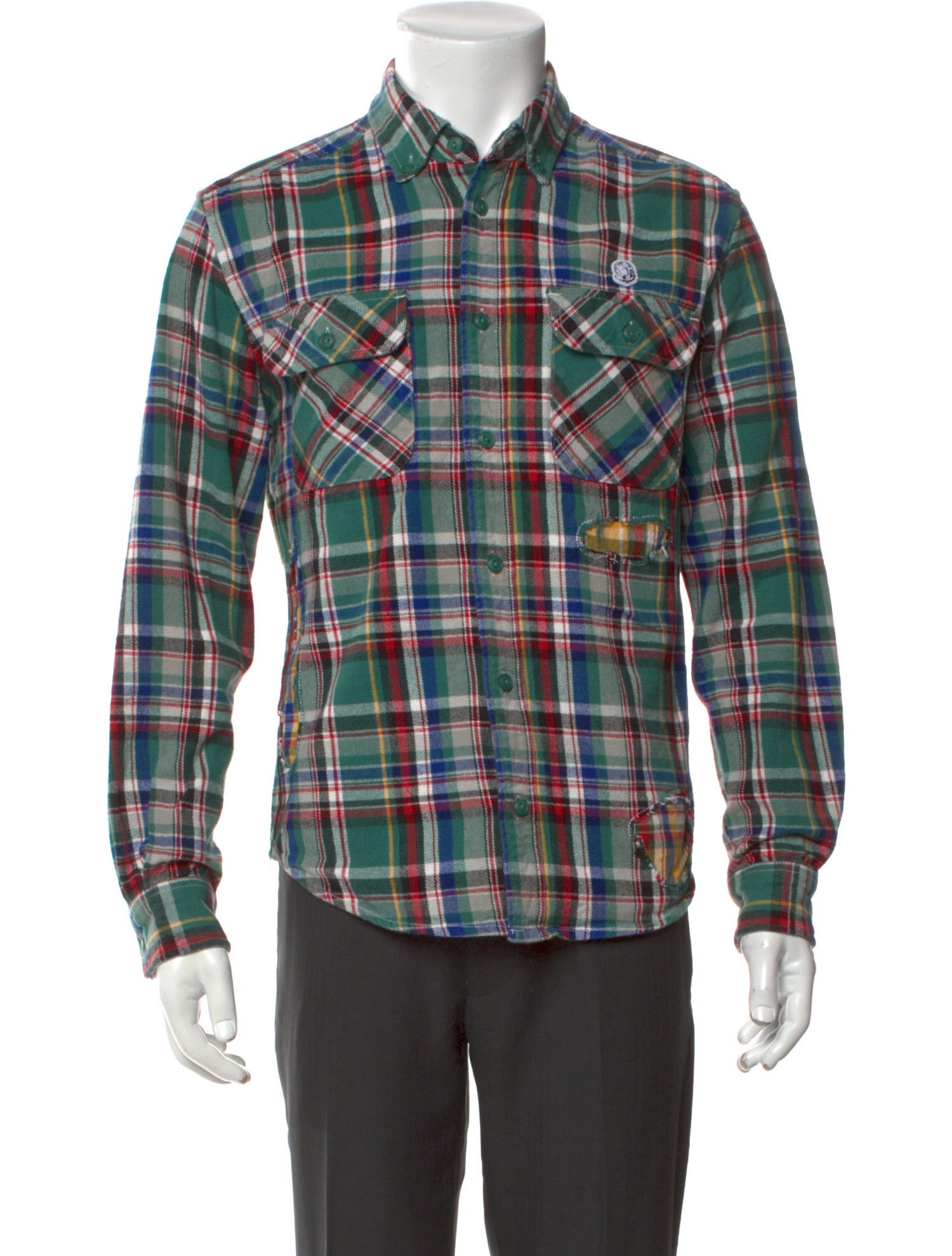 Billionaire Boys Club Plaid Print Long Sleeve Western Shirt